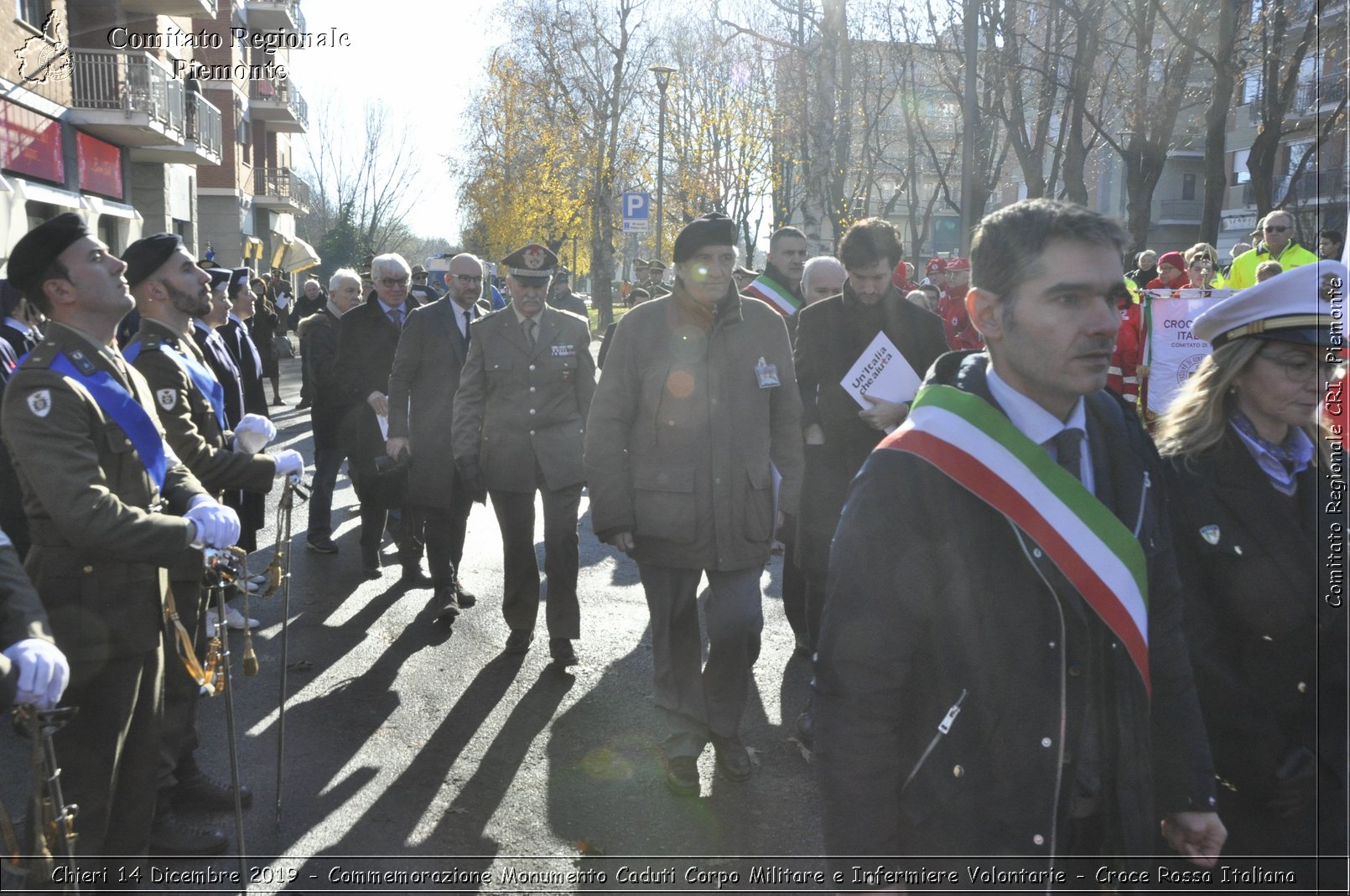 Chieri 14 Dicembre 2019 - Commemorazione Monumento Caduti Corpo Militare e Infermiere Volontarie - Croce Rossa Italiana