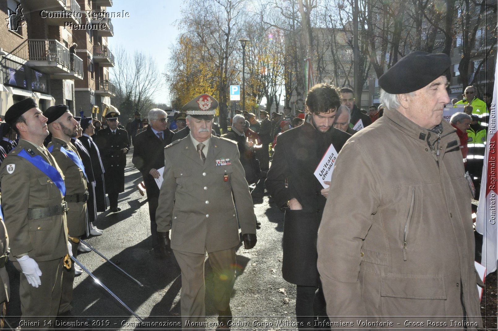 Chieri 14 Dicembre 2019 - Commemorazione Monumento Caduti Corpo Militare e Infermiere Volontarie - Croce Rossa Italiana