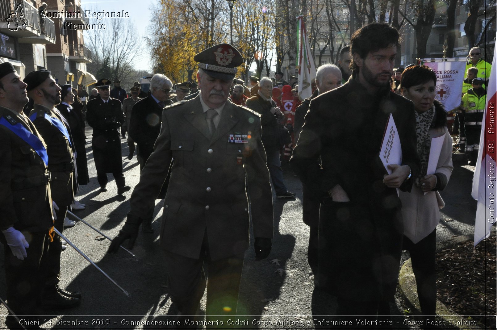 Chieri 14 Dicembre 2019 - Commemorazione Monumento Caduti Corpo Militare e Infermiere Volontarie - Croce Rossa Italiana