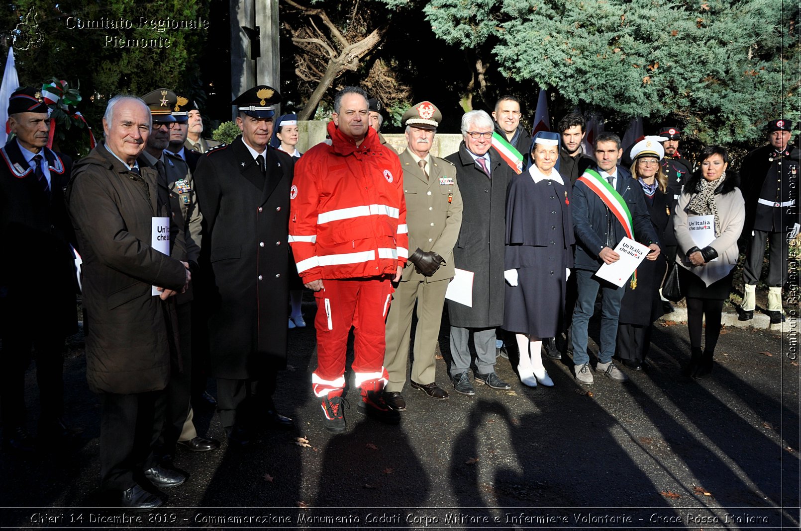 Chieri 14 Dicembre 2019 - Commemorazione Monumento Caduti Corpo Militare e Infermiere Volontarie - Croce Rossa Italiana