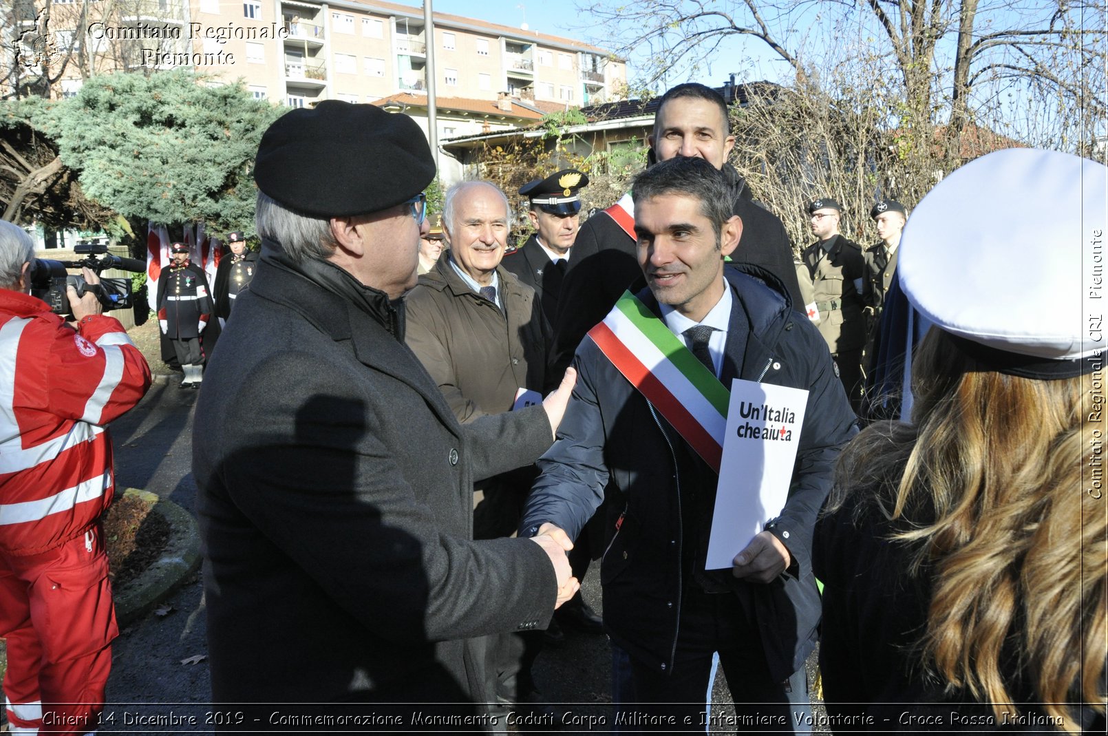 Chieri 14 Dicembre 2019 - Commemorazione Monumento Caduti Corpo Militare e Infermiere Volontarie - Croce Rossa Italiana