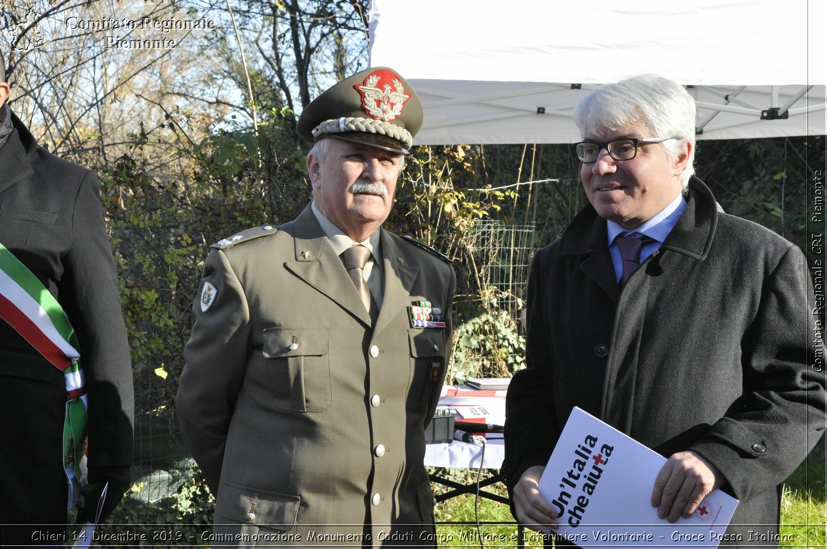 Chieri 14 Dicembre 2019 - Commemorazione Monumento Caduti Corpo Militare e Infermiere Volontarie - Croce Rossa Italiana