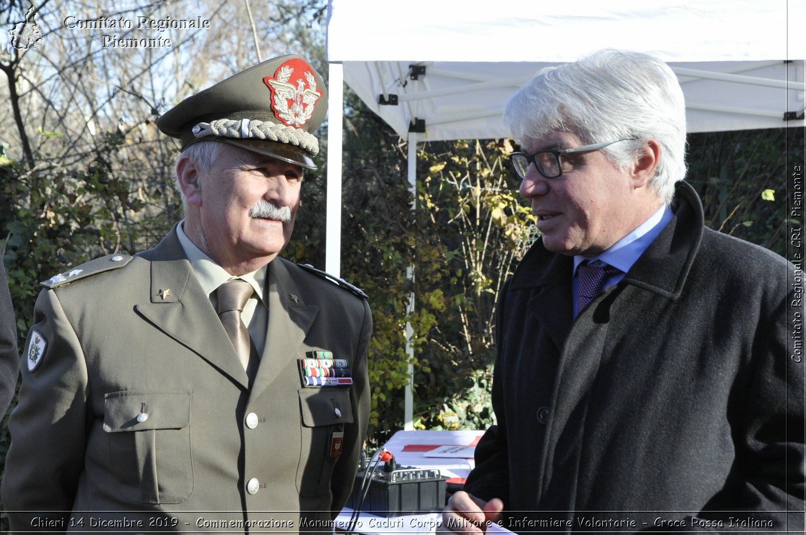 Chieri 14 Dicembre 2019 - Commemorazione Monumento Caduti Corpo Militare e Infermiere Volontarie - Croce Rossa Italiana