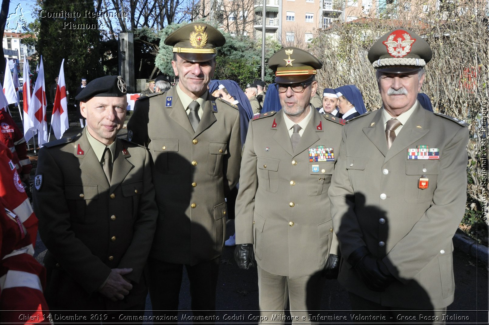 Chieri 14 Dicembre 2019 - Commemorazione Monumento Caduti Corpo Militare e Infermiere Volontarie - Croce Rossa Italiana