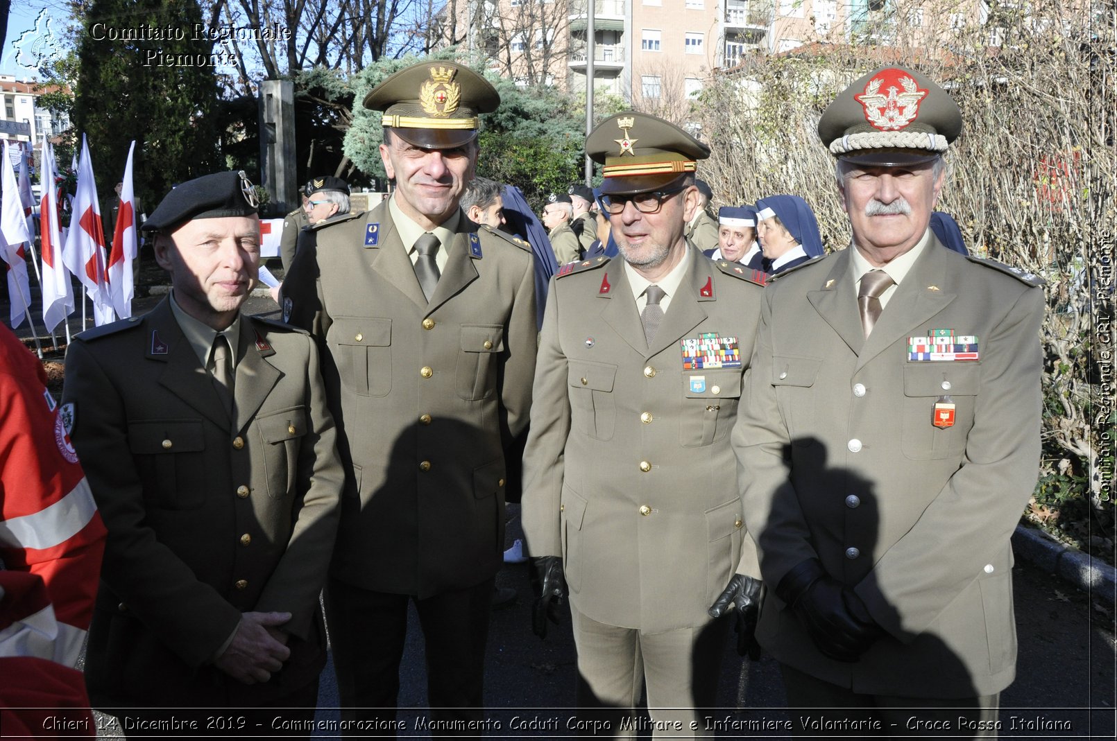 Chieri 14 Dicembre 2019 - Commemorazione Monumento Caduti Corpo Militare e Infermiere Volontarie - Croce Rossa Italiana