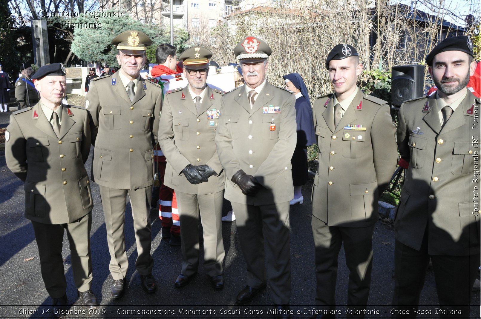 Chieri 14 Dicembre 2019 - Commemorazione Monumento Caduti Corpo Militare e Infermiere Volontarie - Croce Rossa Italiana