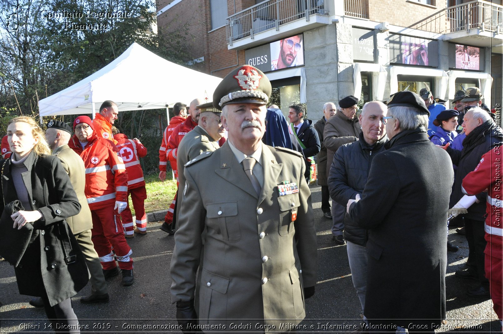 Chieri 14 Dicembre 2019 - Commemorazione Monumento Caduti Corpo Militare e Infermiere Volontarie - Croce Rossa Italiana