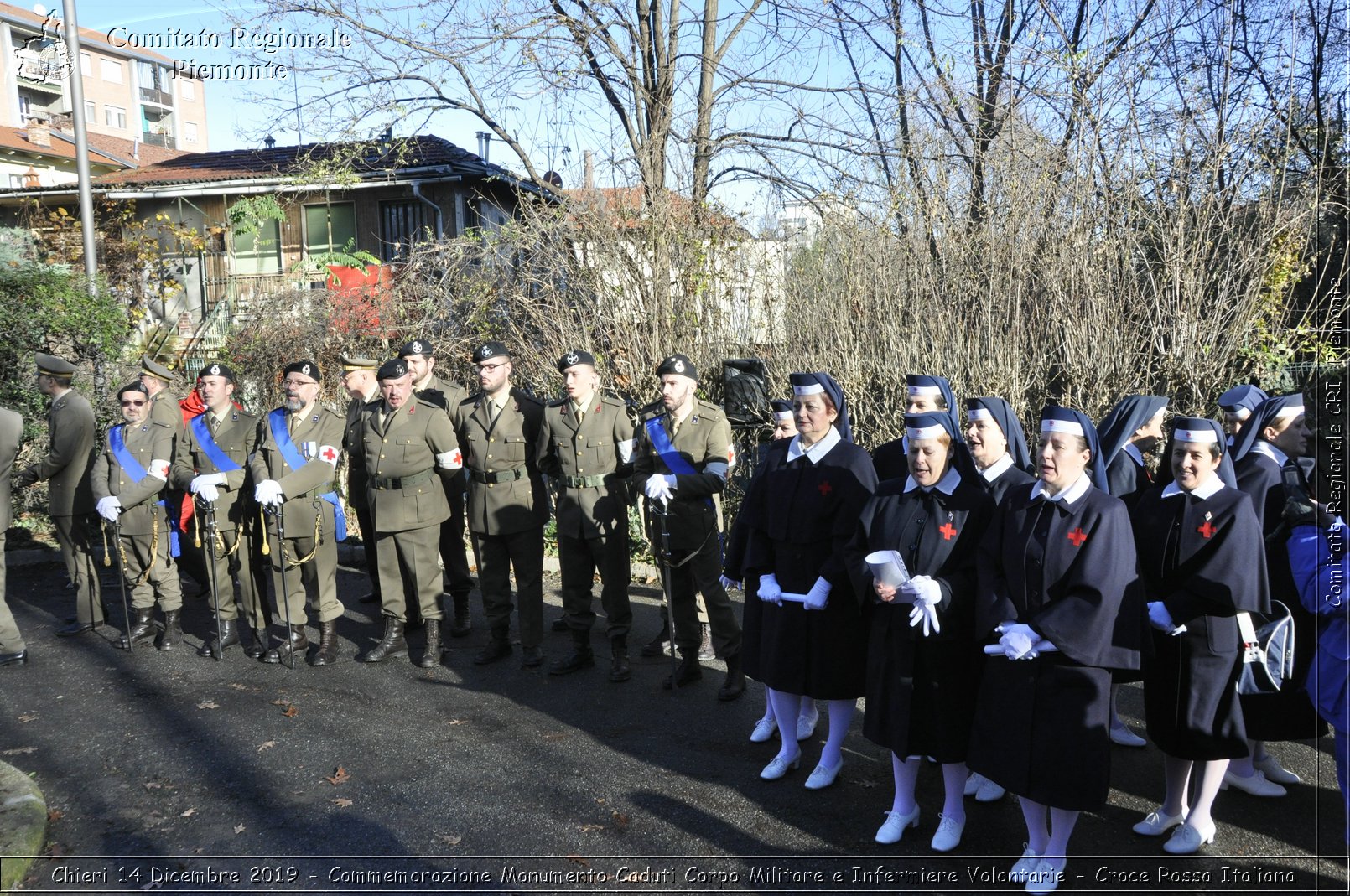 Chieri 14 Dicembre 2019 - Commemorazione Monumento Caduti Corpo Militare e Infermiere Volontarie - Croce Rossa Italiana