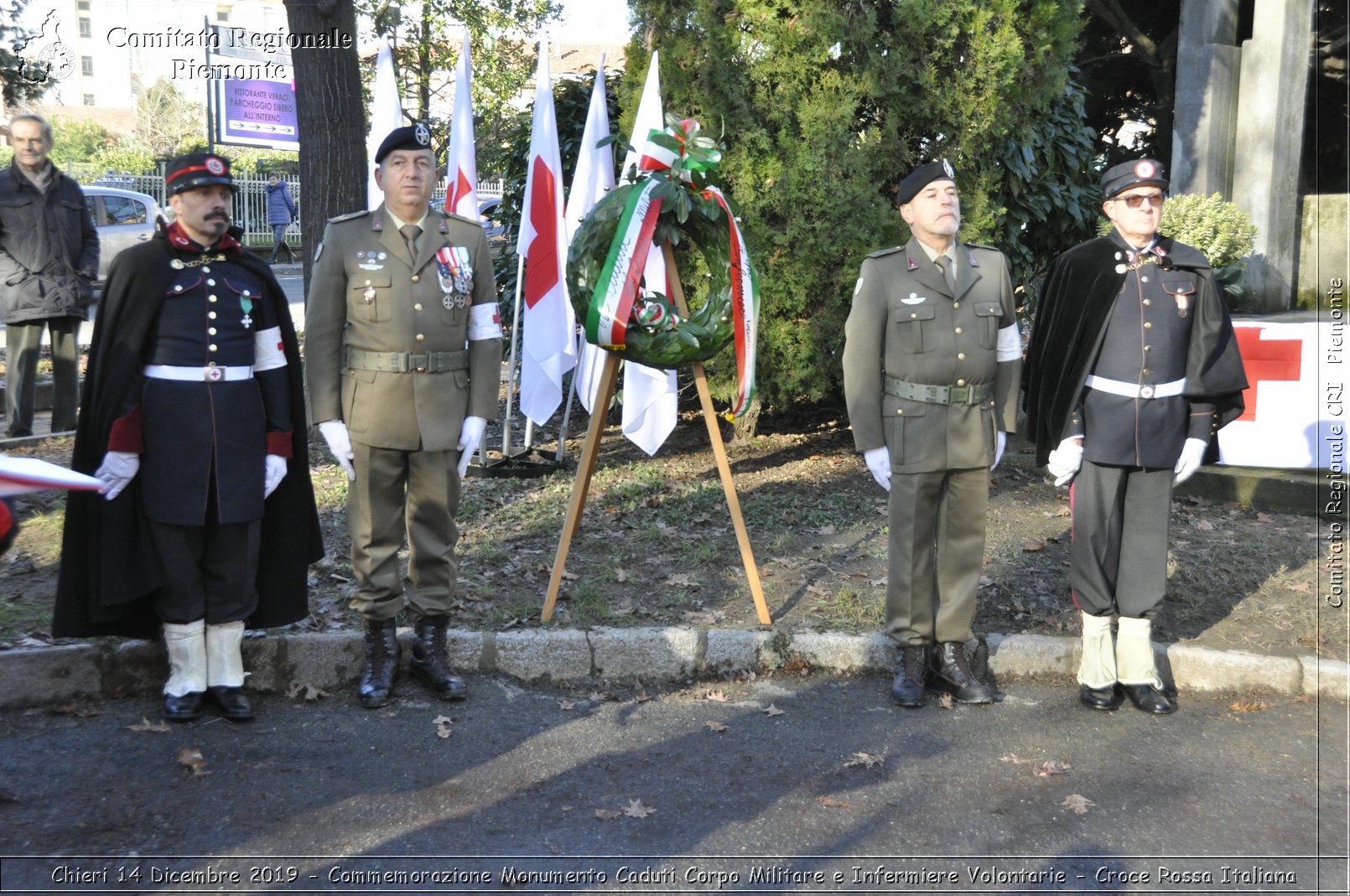 Chieri 14 Dicembre 2019 - Commemorazione Monumento Caduti Corpo Militare e Infermiere Volontarie - Croce Rossa Italiana