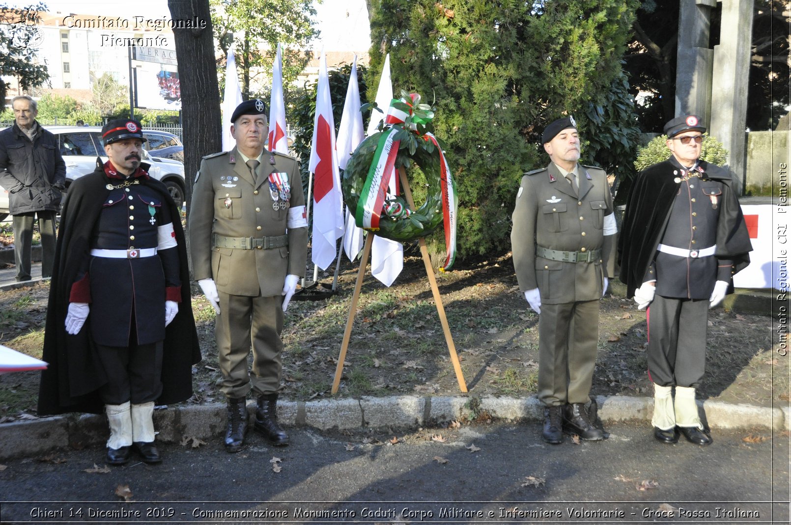 Chieri 14 Dicembre 2019 - Commemorazione Monumento Caduti Corpo Militare e Infermiere Volontarie - Croce Rossa Italiana