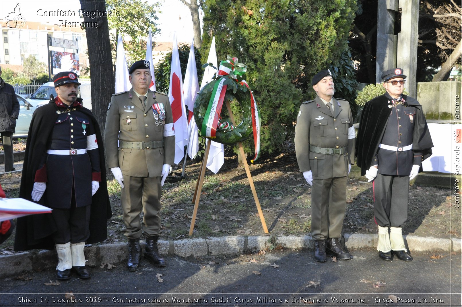 Chieri 14 Dicembre 2019 - Commemorazione Monumento Caduti Corpo Militare e Infermiere Volontarie - Croce Rossa Italiana