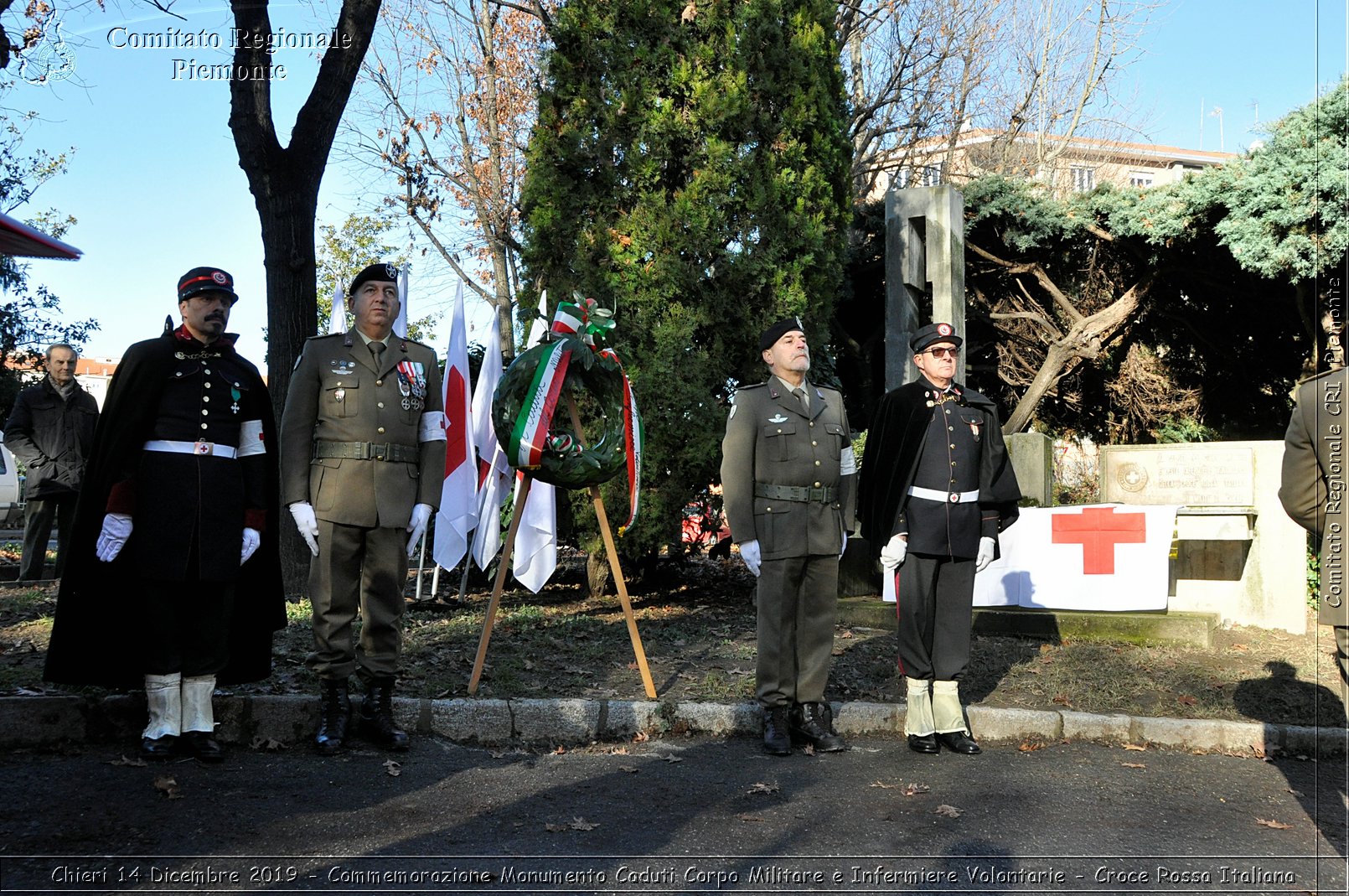 Chieri 14 Dicembre 2019 - Commemorazione Monumento Caduti Corpo Militare e Infermiere Volontarie - Croce Rossa Italiana