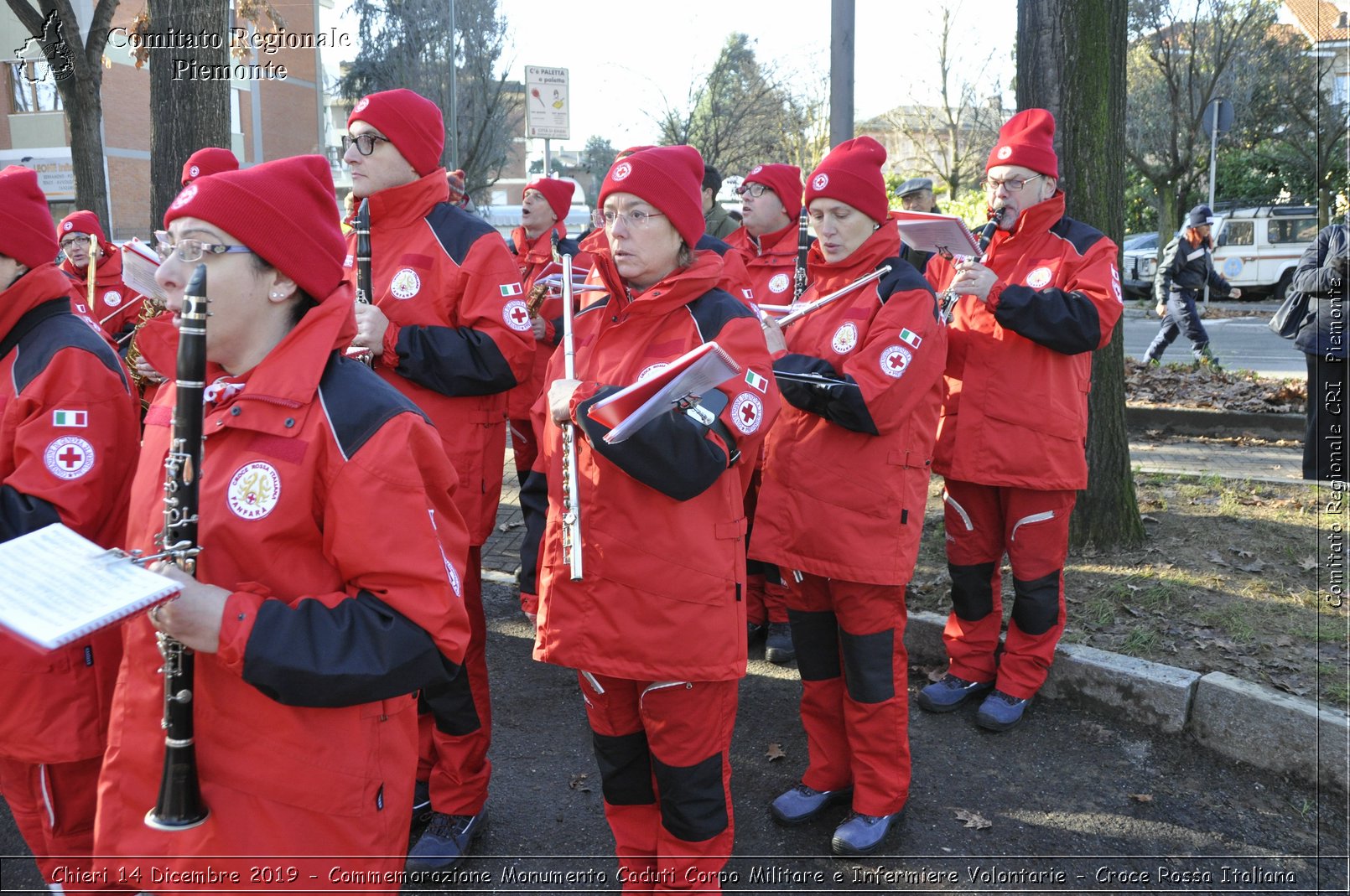 Chieri 14 Dicembre 2019 - Commemorazione Monumento Caduti Corpo Militare e Infermiere Volontarie - Croce Rossa Italiana