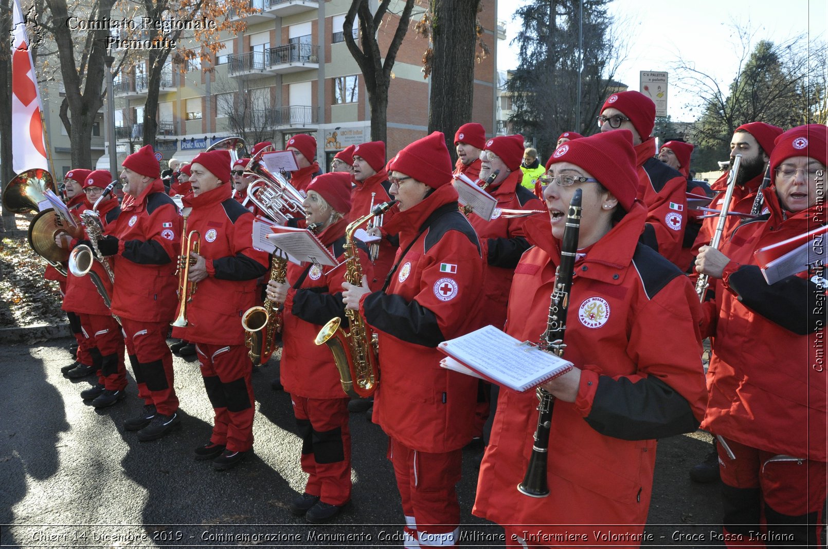 Chieri 14 Dicembre 2019 - Commemorazione Monumento Caduti Corpo Militare e Infermiere Volontarie - Croce Rossa Italiana