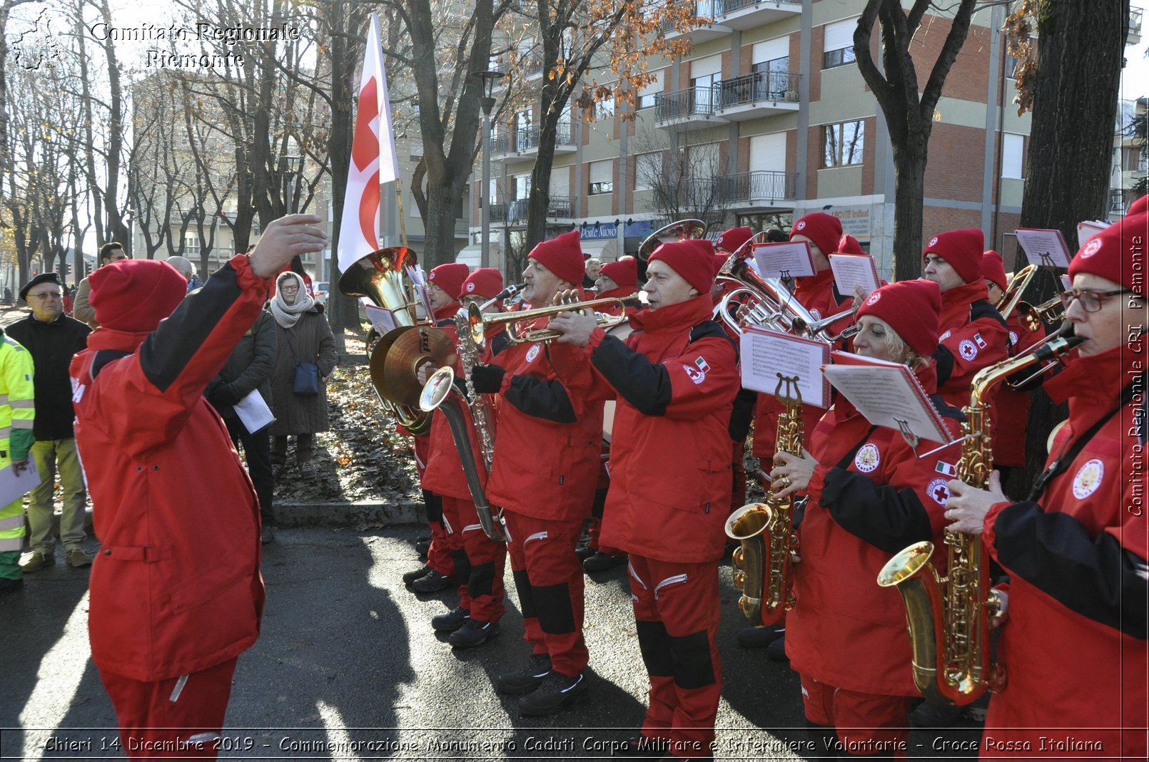 Chieri 14 Dicembre 2019 - Commemorazione Monumento Caduti Corpo Militare e Infermiere Volontarie - Croce Rossa Italiana