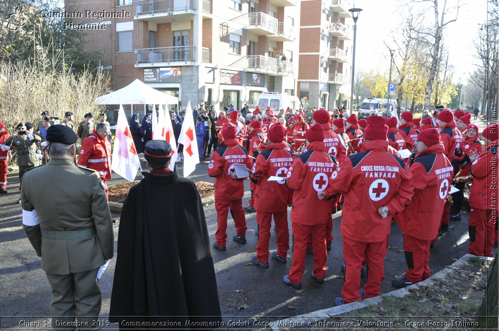 Chieri 14 Dicembre 2019 - Commemorazione Monumento Caduti Corpo Militare e Infermiere Volontarie - Croce Rossa Italiana