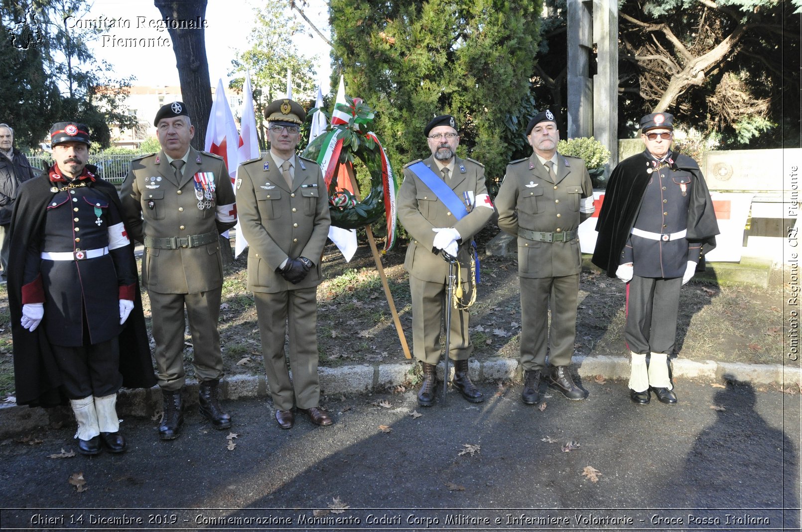 Chieri 14 Dicembre 2019 - Commemorazione Monumento Caduti Corpo Militare e Infermiere Volontarie - Croce Rossa Italiana