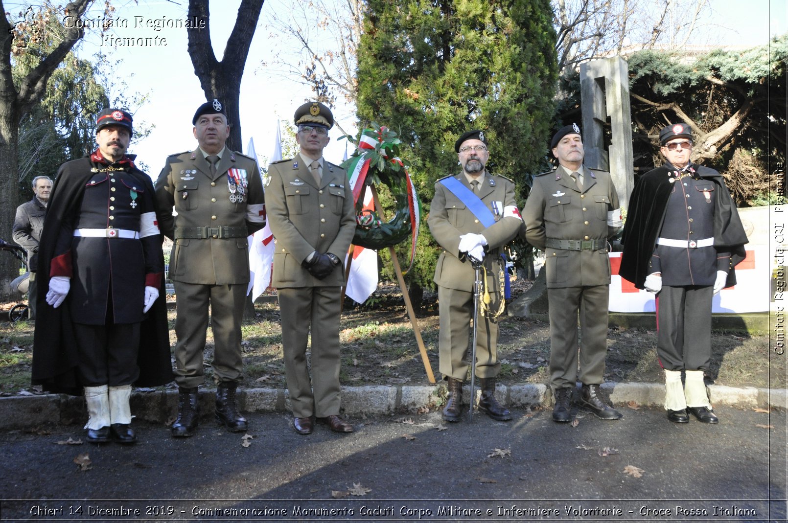 Chieri 14 Dicembre 2019 - Commemorazione Monumento Caduti Corpo Militare e Infermiere Volontarie - Croce Rossa Italiana