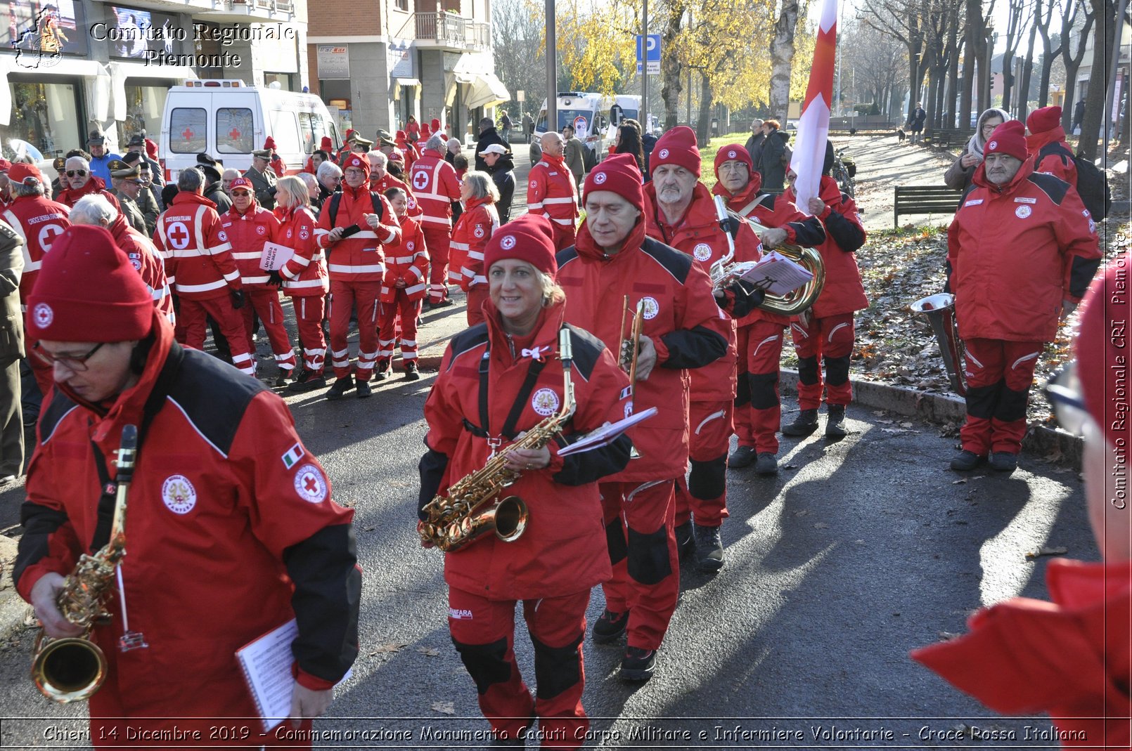 Chieri 14 Dicembre 2019 - Commemorazione Monumento Caduti Corpo Militare e Infermiere Volontarie - Croce Rossa Italiana