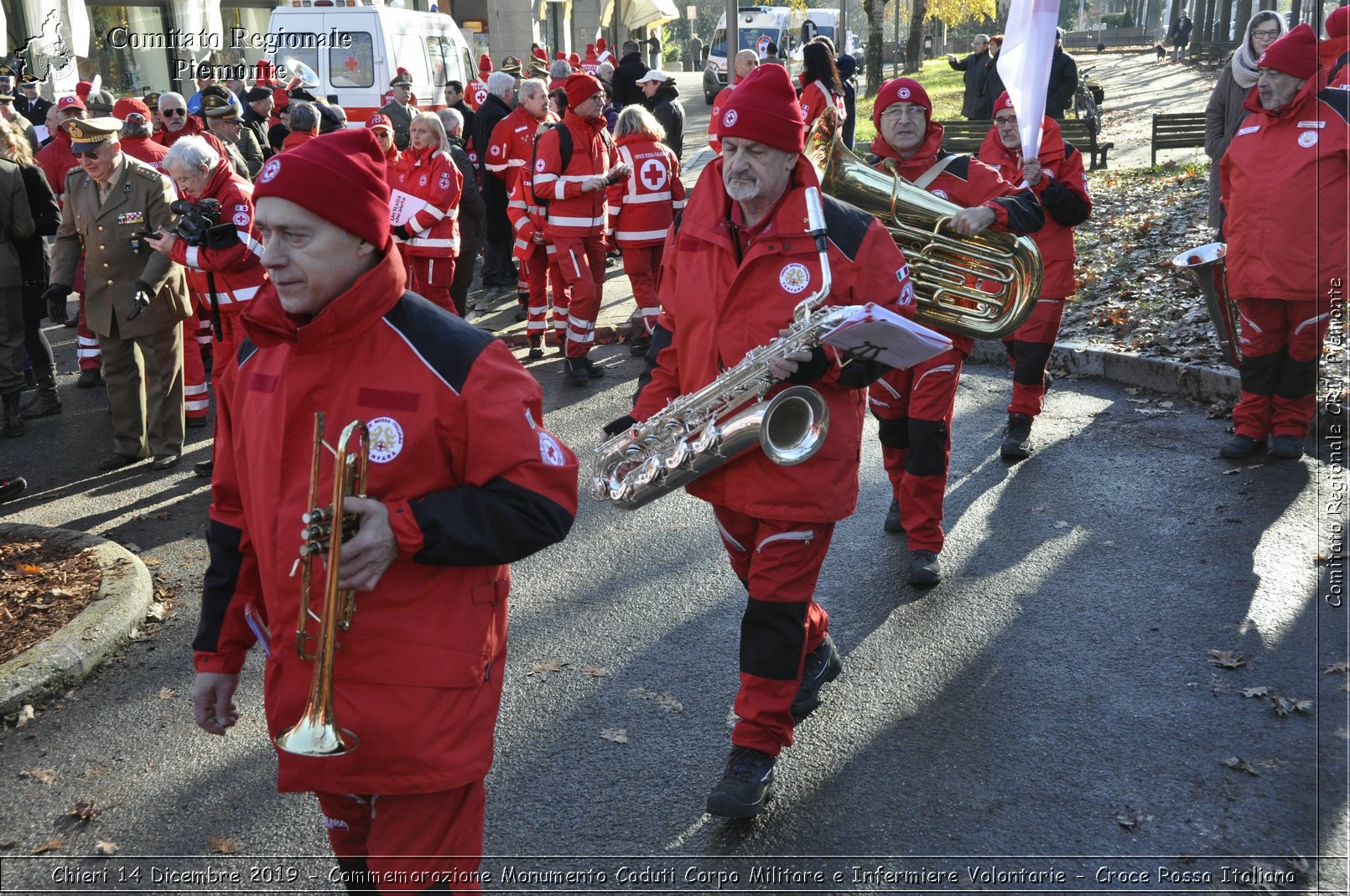 Chieri 14 Dicembre 2019 - Commemorazione Monumento Caduti Corpo Militare e Infermiere Volontarie - Croce Rossa Italiana