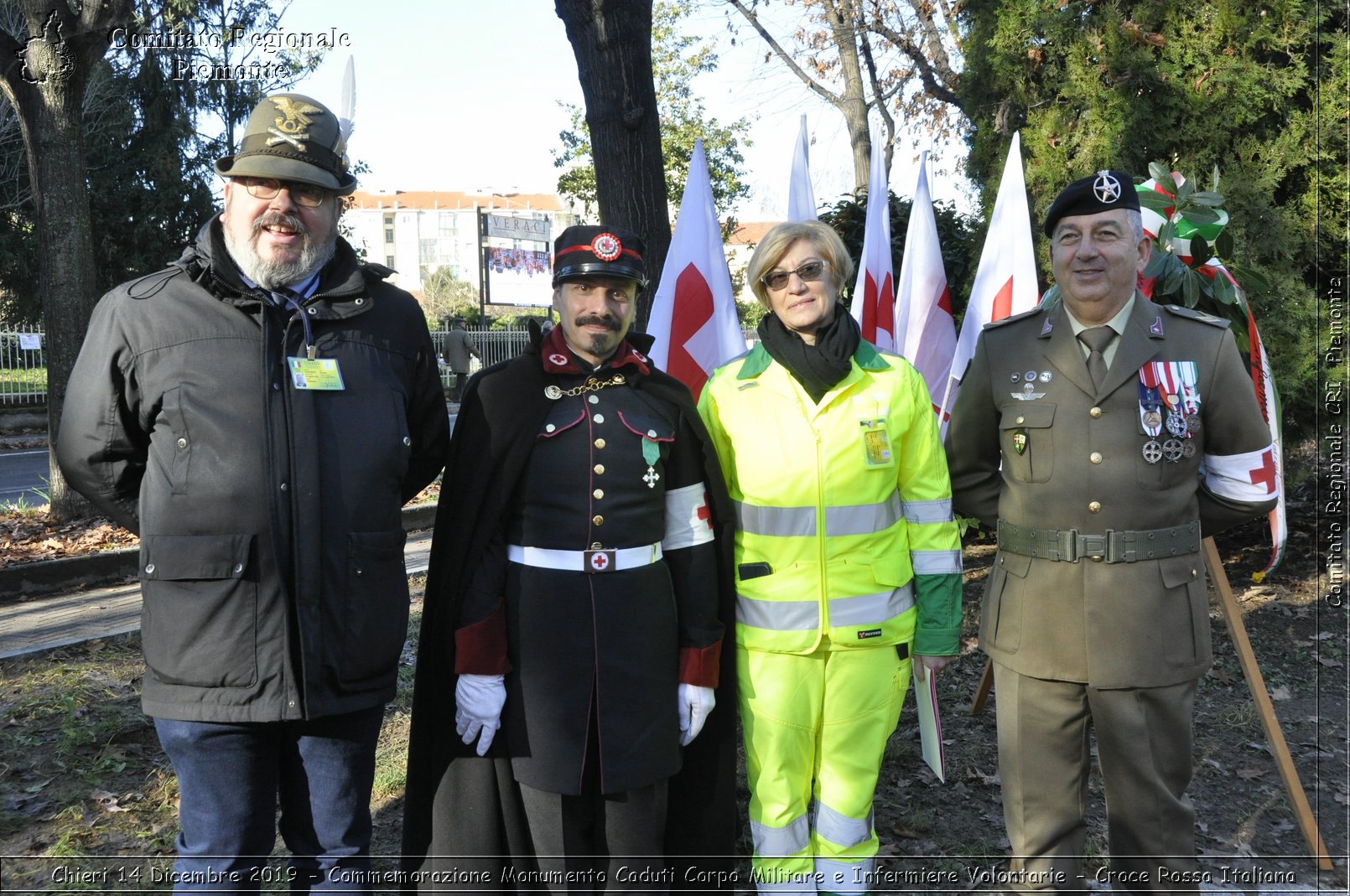 Chieri 14 Dicembre 2019 - Commemorazione Monumento Caduti Corpo Militare e Infermiere Volontarie - Croce Rossa Italiana