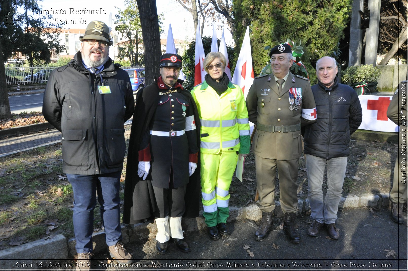 Chieri 14 Dicembre 2019 - Commemorazione Monumento Caduti Corpo Militare e Infermiere Volontarie - Croce Rossa Italiana