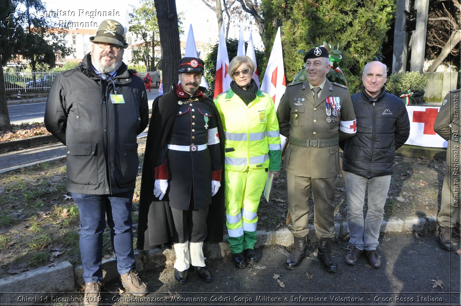 Chieri 14 Dicembre 2019 - Commemorazione Monumento Caduti Corpo Militare e Infermiere Volontarie - Croce Rossa Italiana