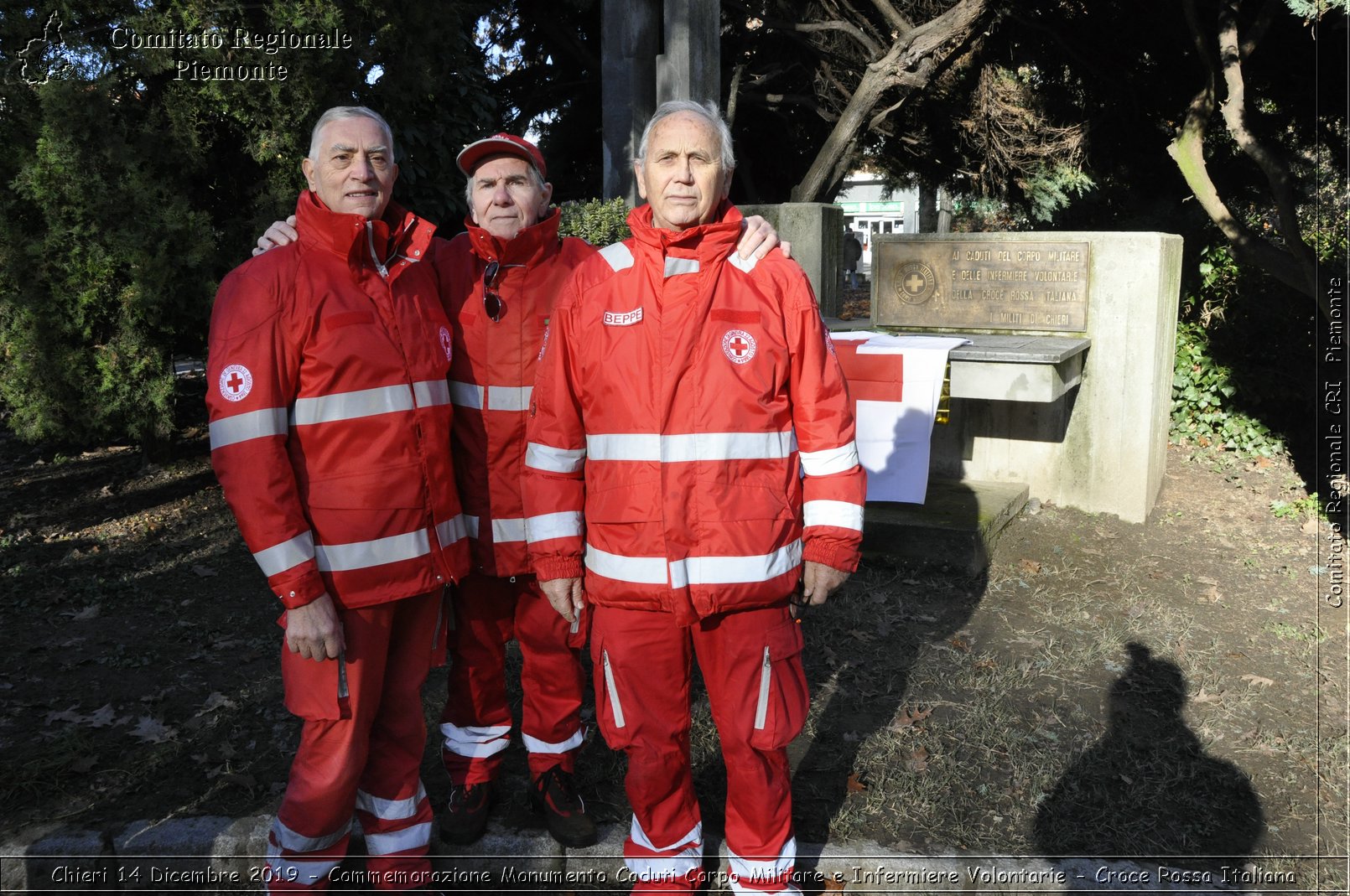 Chieri 14 Dicembre 2019 - Commemorazione Monumento Caduti Corpo Militare e Infermiere Volontarie - Croce Rossa Italiana