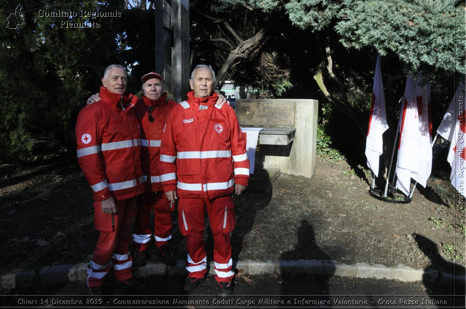 Chieri 14 Dicembre 2019 - Commemorazione Monumento Caduti Corpo Militare e Infermiere Volontarie - Croce Rossa Italiana