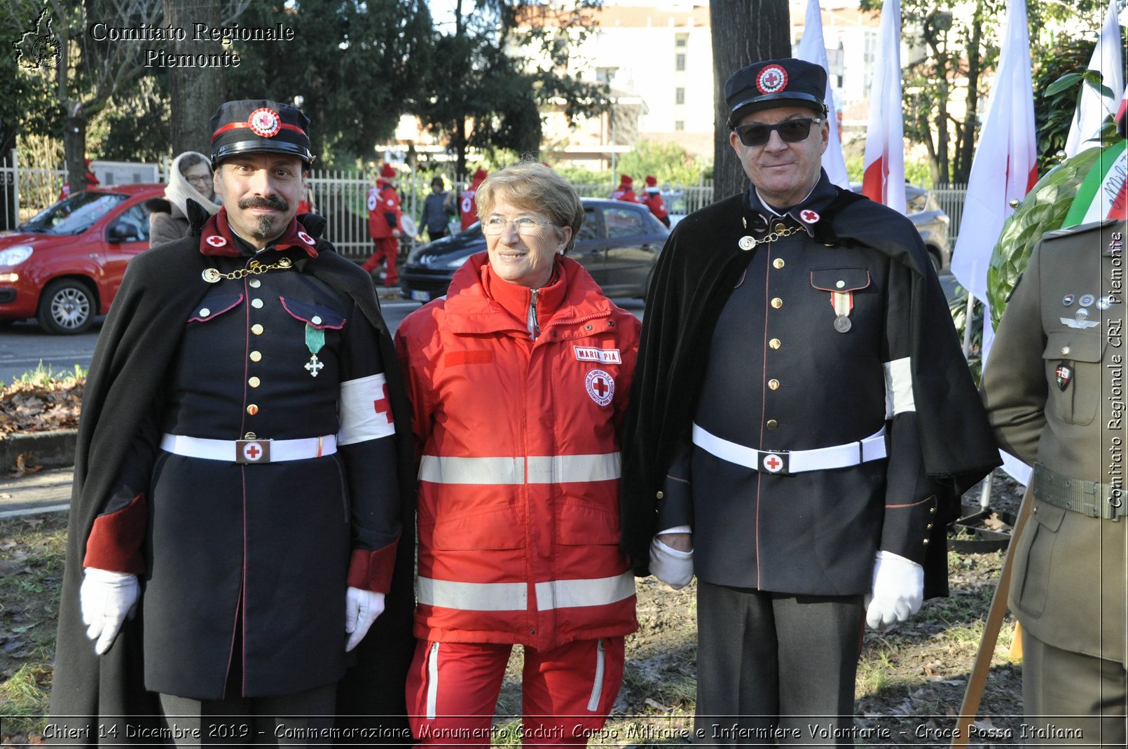 Chieri 14 Dicembre 2019 - Commemorazione Monumento Caduti Corpo Militare e Infermiere Volontarie - Croce Rossa Italiana