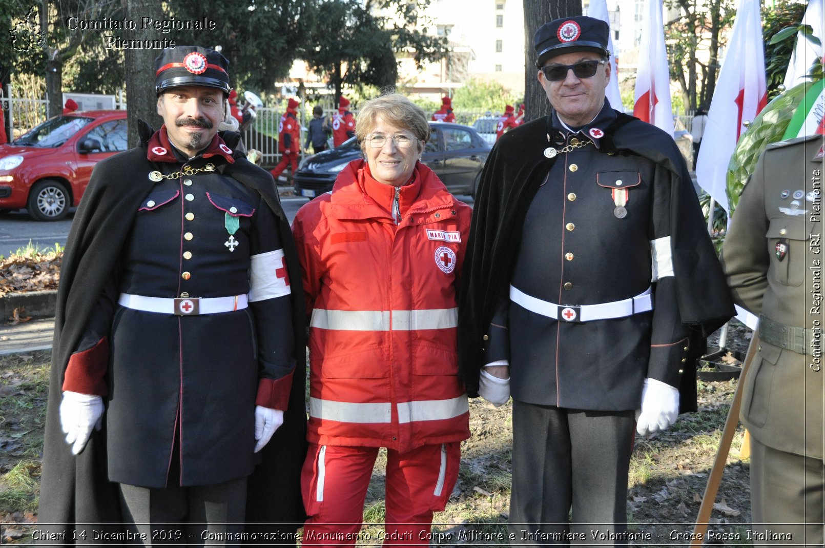 Chieri 14 Dicembre 2019 - Commemorazione Monumento Caduti Corpo Militare e Infermiere Volontarie - Croce Rossa Italiana