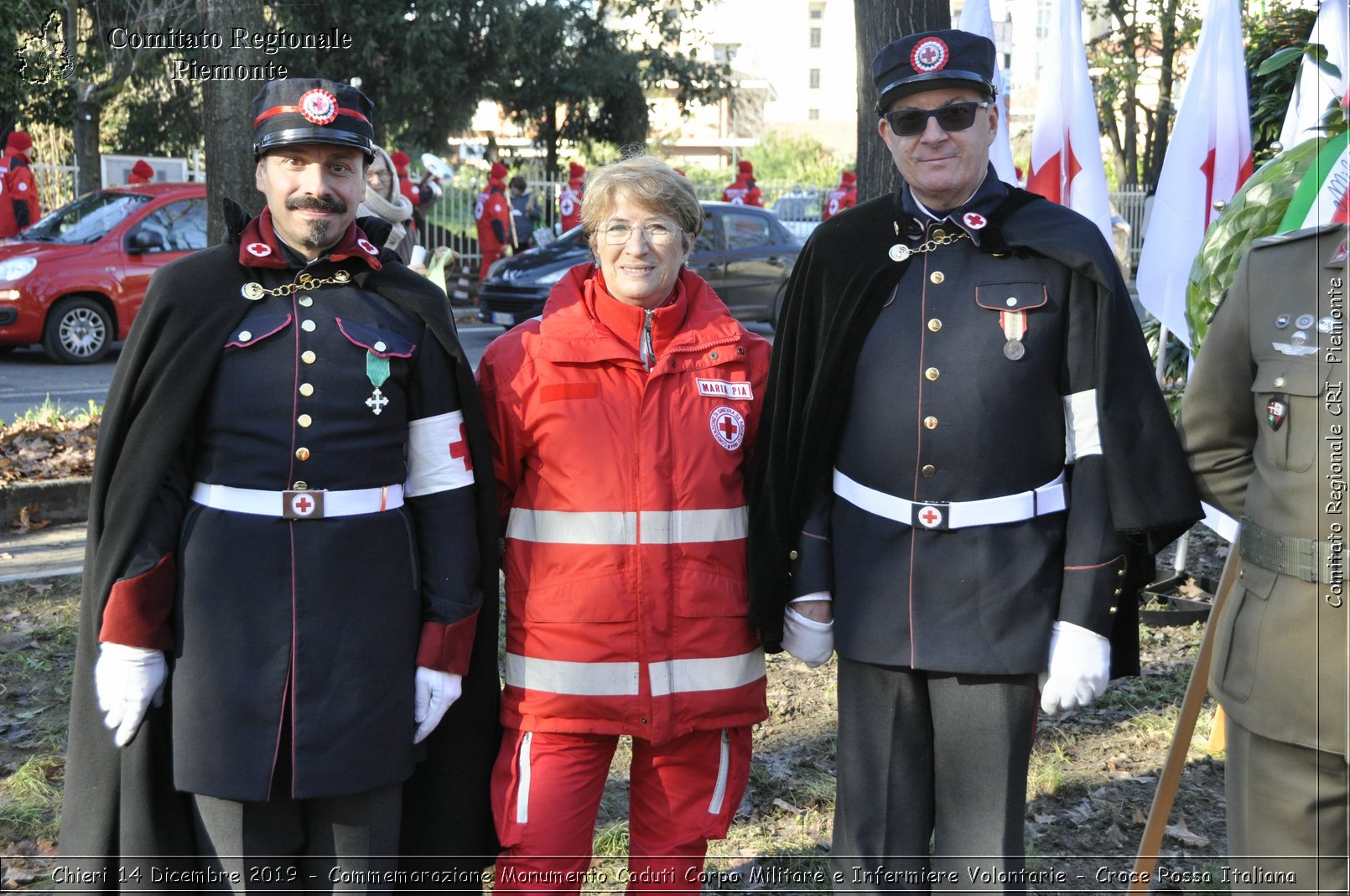 Chieri 14 Dicembre 2019 - Commemorazione Monumento Caduti Corpo Militare e Infermiere Volontarie - Croce Rossa Italiana