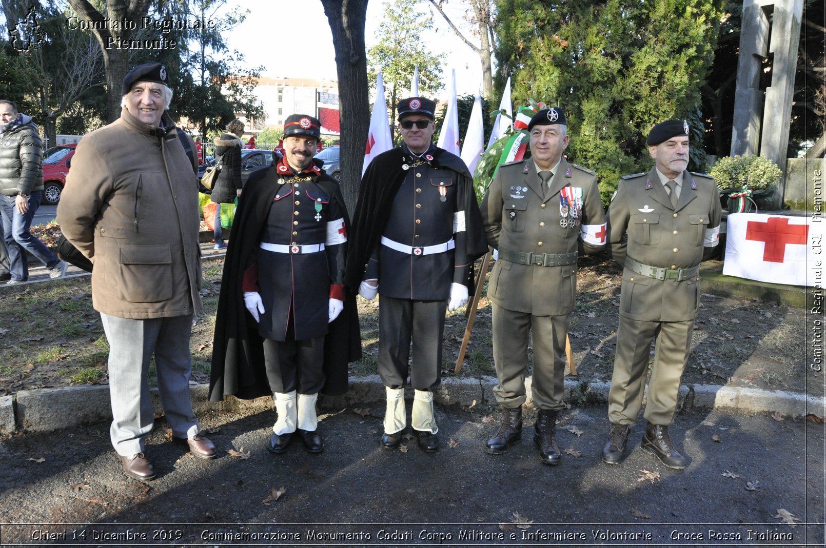 Chieri 14 Dicembre 2019 - Commemorazione Monumento Caduti Corpo Militare e Infermiere Volontarie - Croce Rossa Italiana