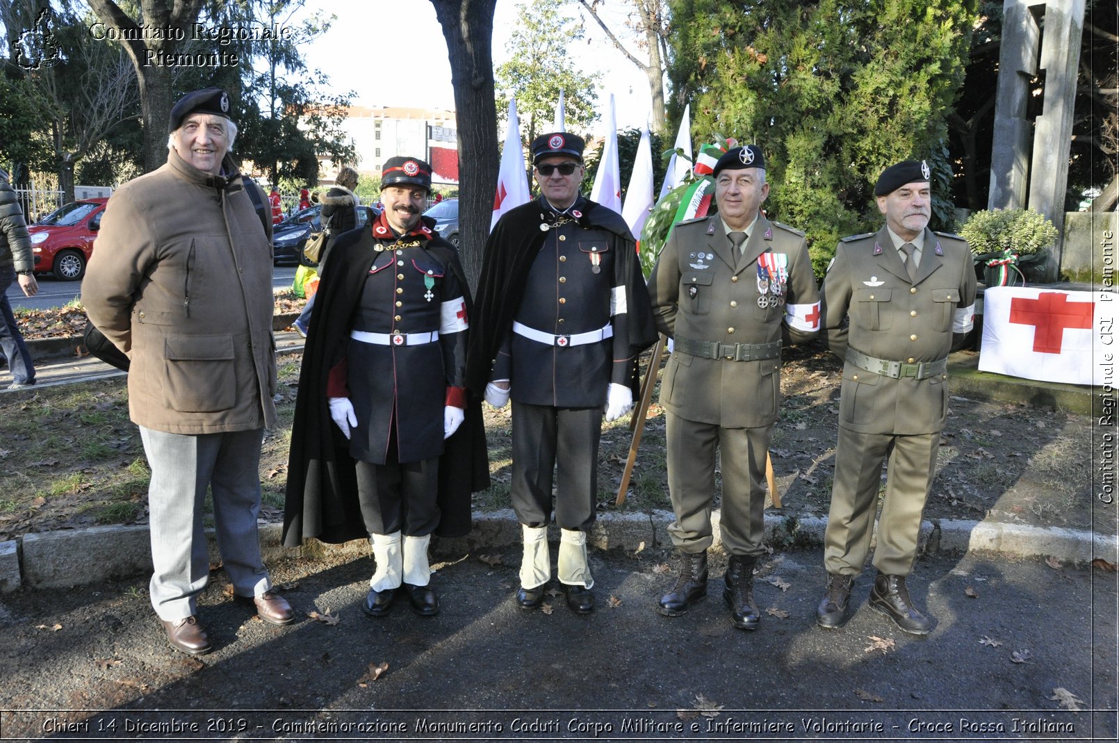 Chieri 14 Dicembre 2019 - Commemorazione Monumento Caduti Corpo Militare e Infermiere Volontarie - Croce Rossa Italiana