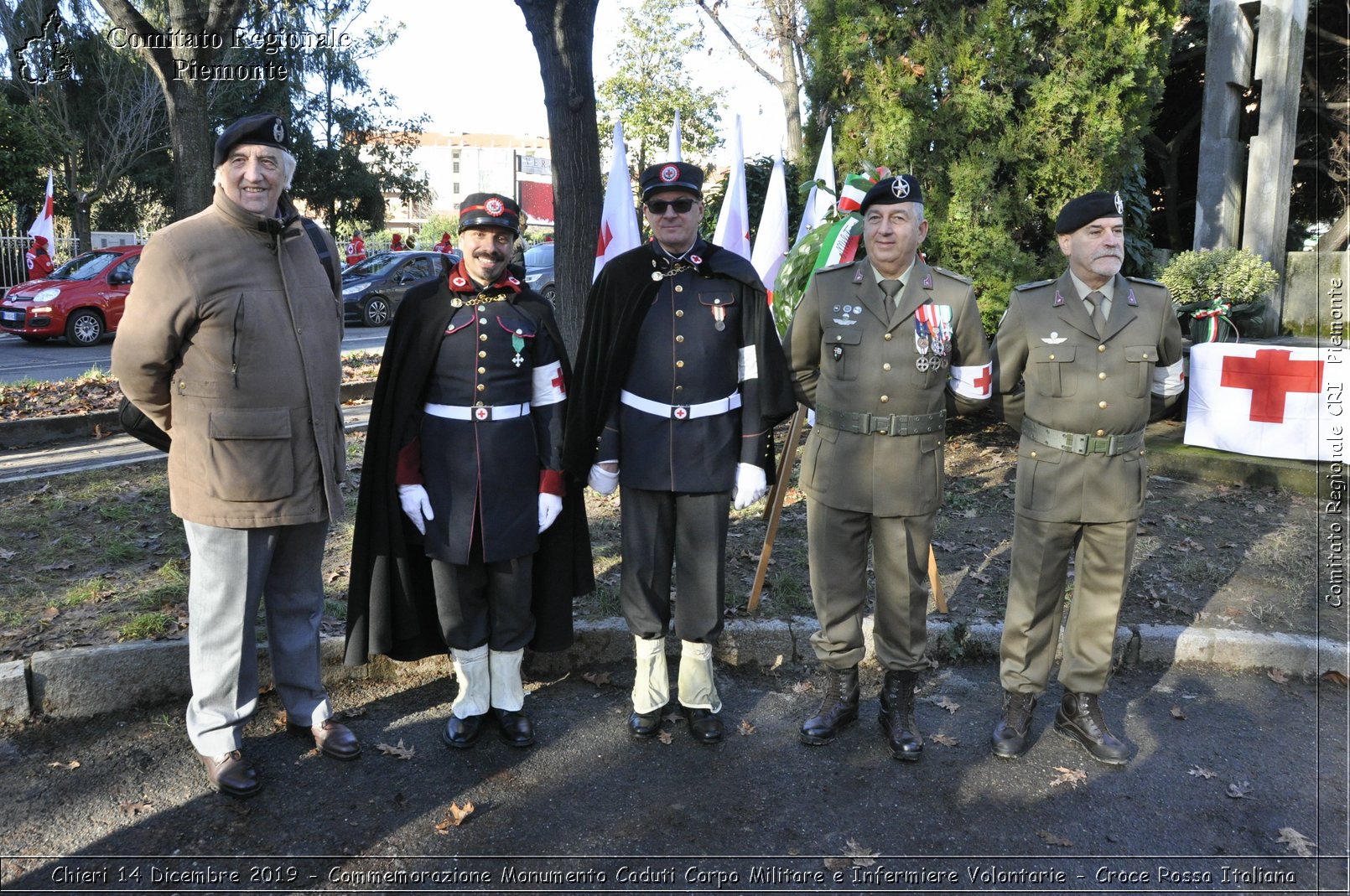 Chieri 14 Dicembre 2019 - Commemorazione Monumento Caduti Corpo Militare e Infermiere Volontarie - Croce Rossa Italiana