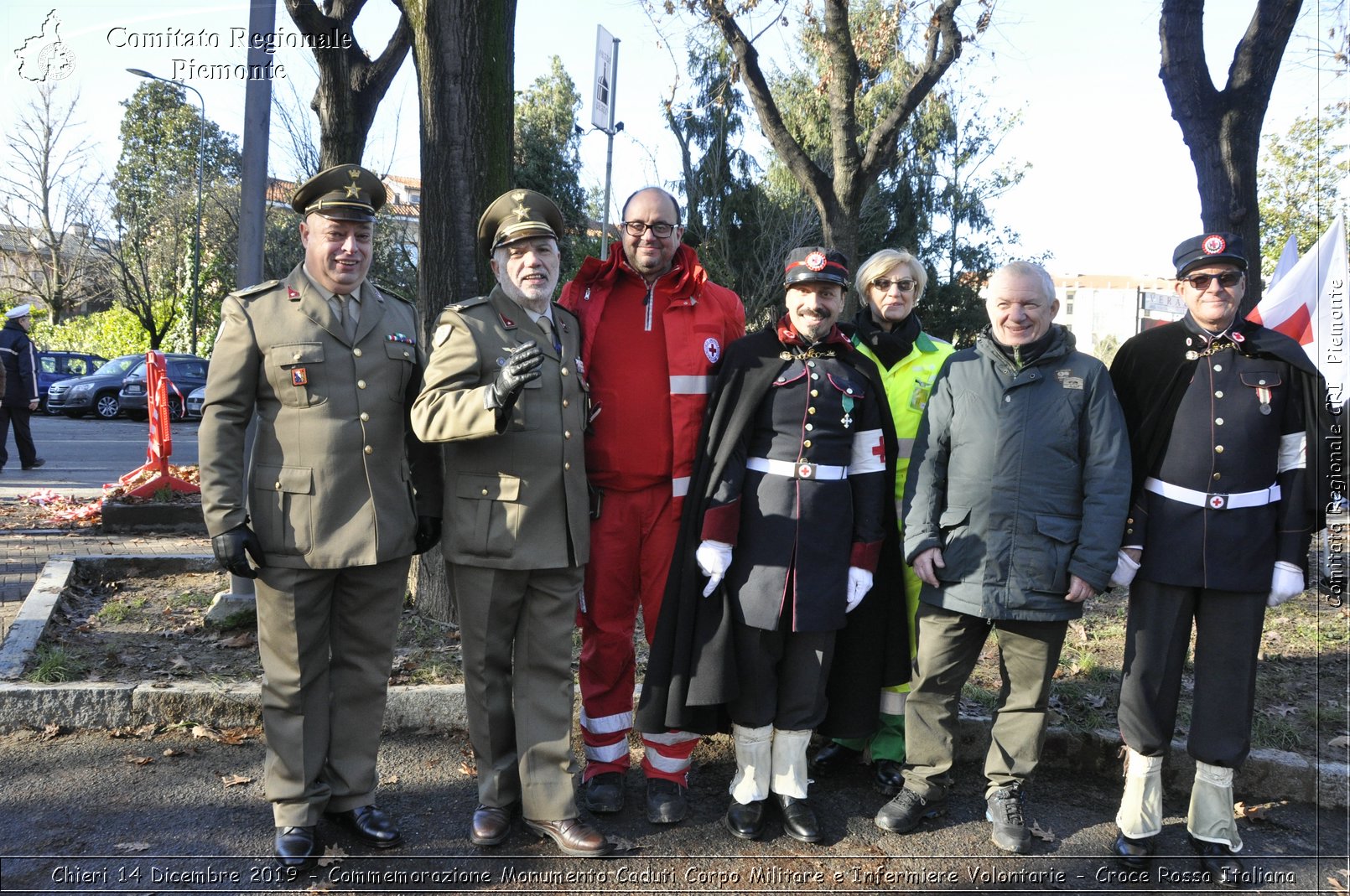 Chieri 14 Dicembre 2019 - Commemorazione Monumento Caduti Corpo Militare e Infermiere Volontarie - Croce Rossa Italiana