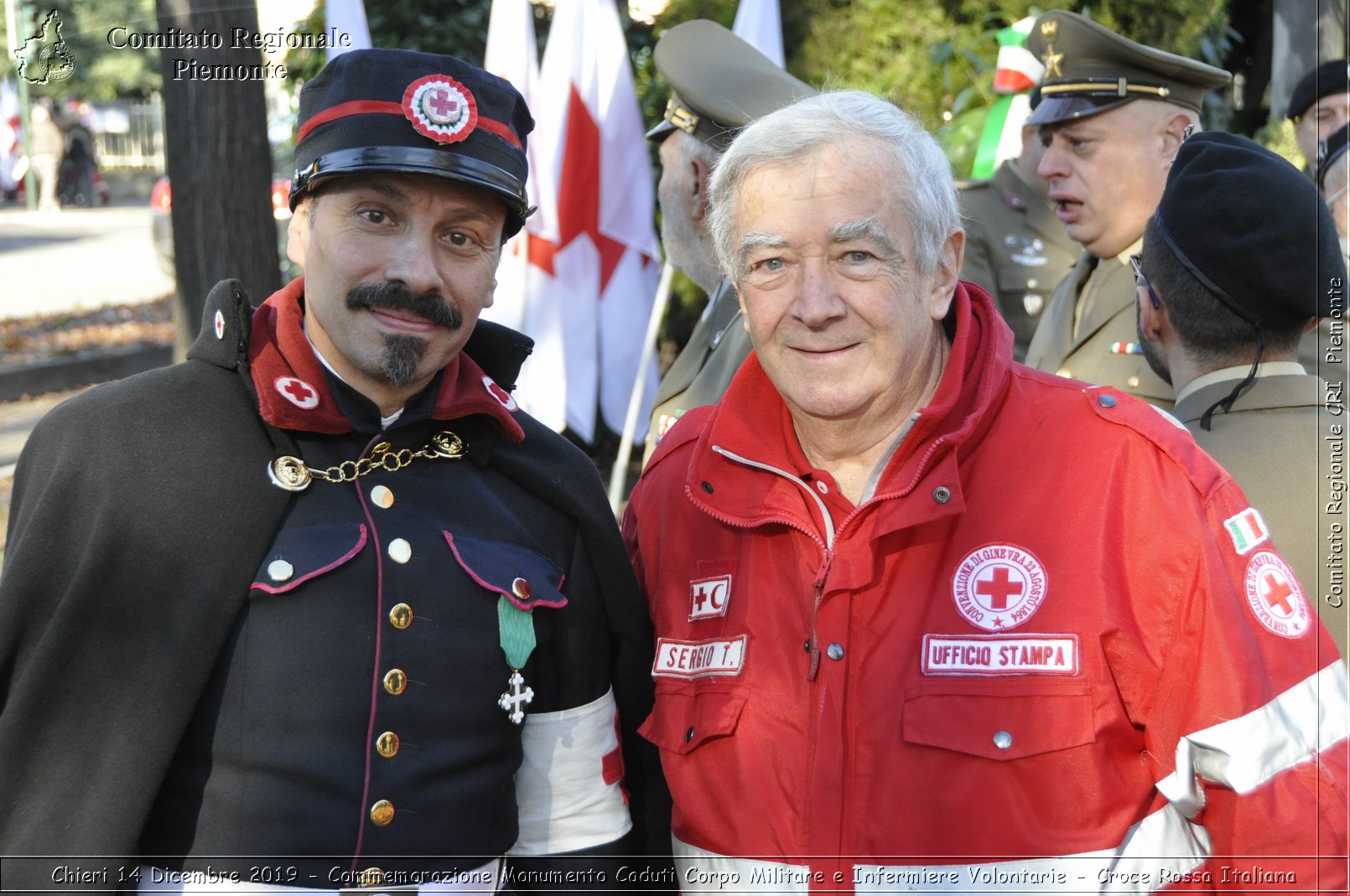 Chieri 14 Dicembre 2019 - Commemorazione Monumento Caduti Corpo Militare e Infermiere Volontarie - Croce Rossa Italiana