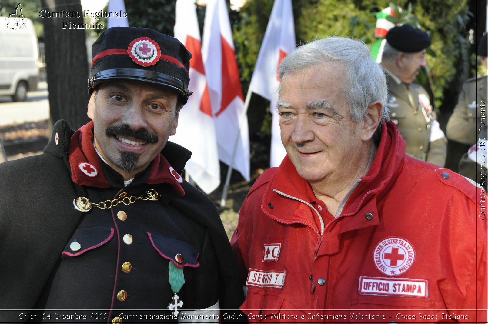 Chieri 14 Dicembre 2019 - Commemorazione Monumento Caduti Corpo Militare e Infermiere Volontarie - Croce Rossa Italiana