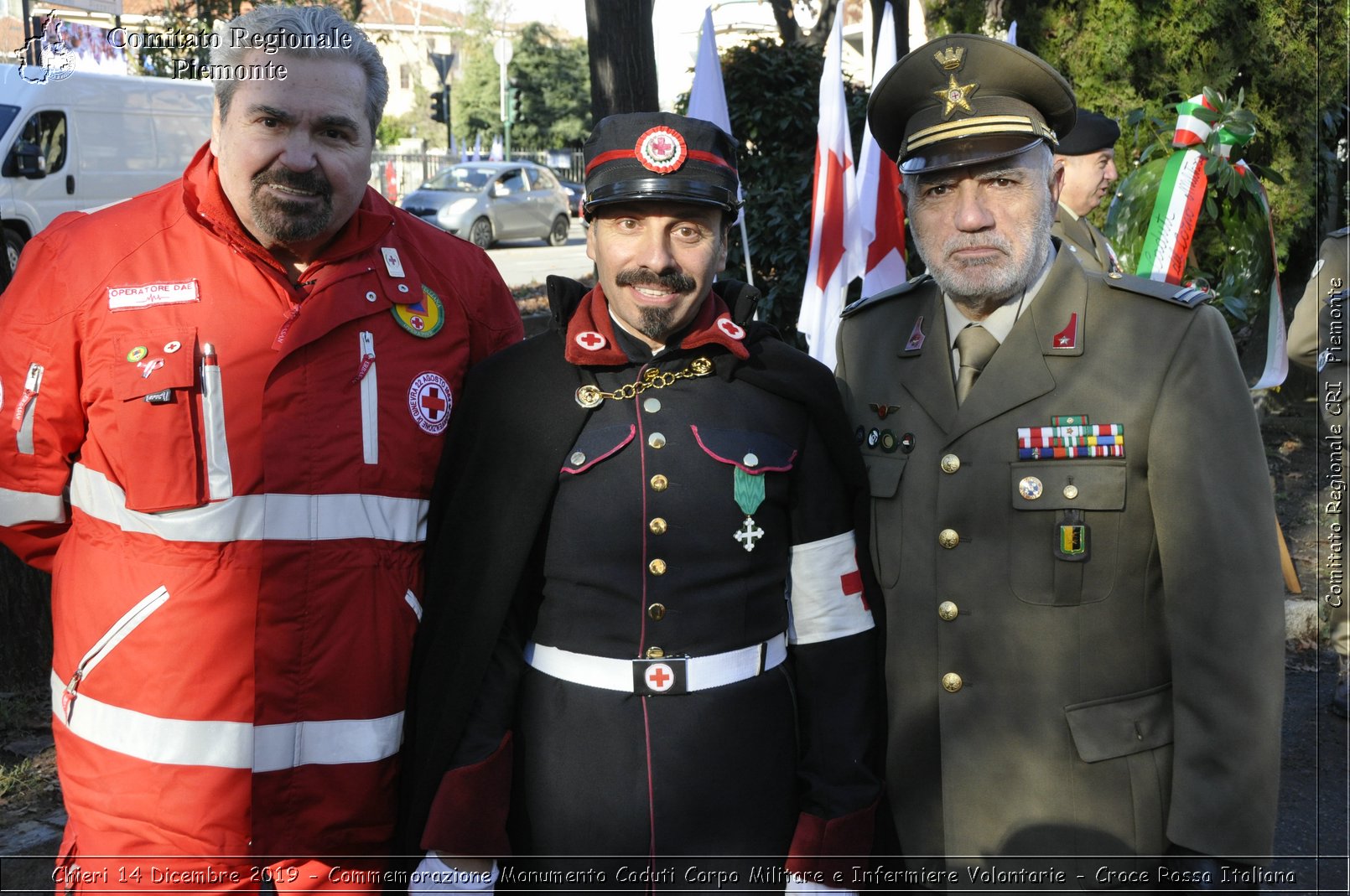 Chieri 14 Dicembre 2019 - Commemorazione Monumento Caduti Corpo Militare e Infermiere Volontarie - Croce Rossa Italiana