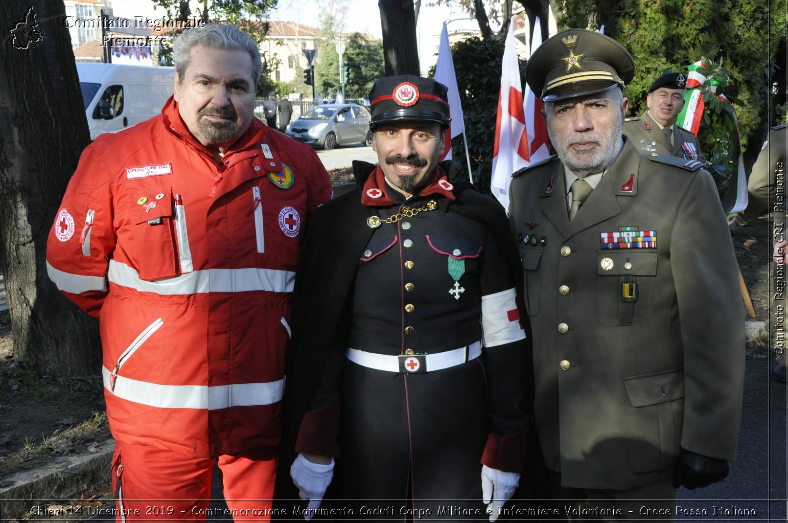 Chieri 14 Dicembre 2019 - Commemorazione Monumento Caduti Corpo Militare e Infermiere Volontarie - Croce Rossa Italiana