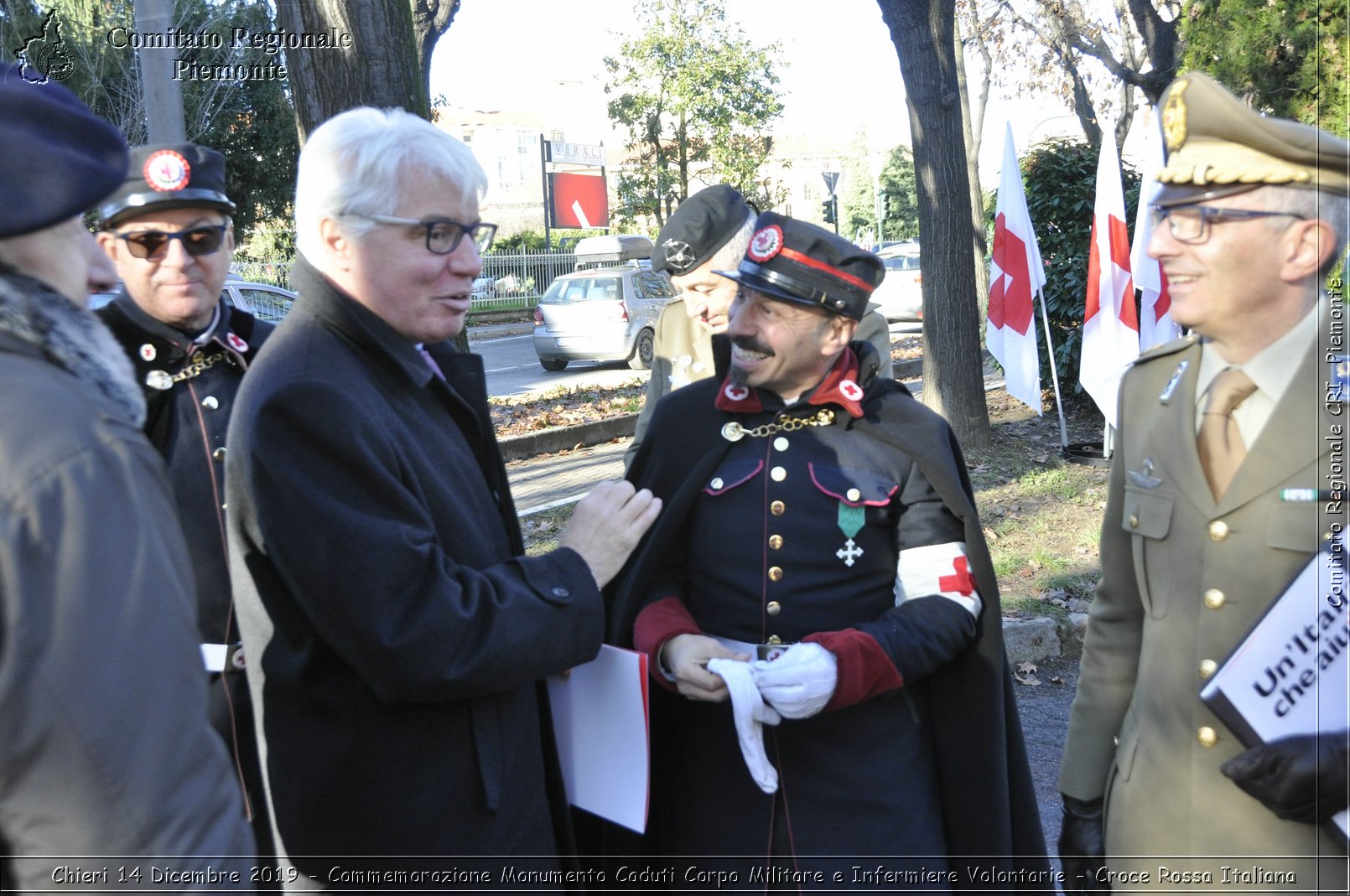 Chieri 14 Dicembre 2019 - Commemorazione Monumento Caduti Corpo Militare e Infermiere Volontarie - Croce Rossa Italiana