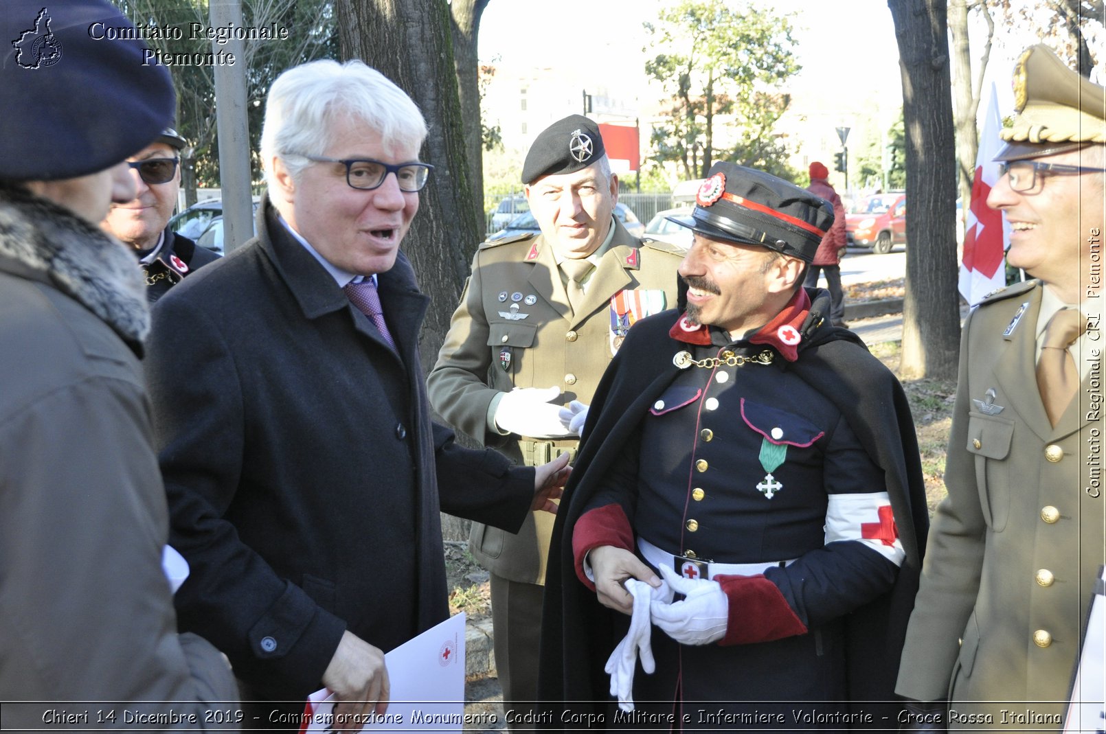 Chieri 14 Dicembre 2019 - Commemorazione Monumento Caduti Corpo Militare e Infermiere Volontarie - Croce Rossa Italiana