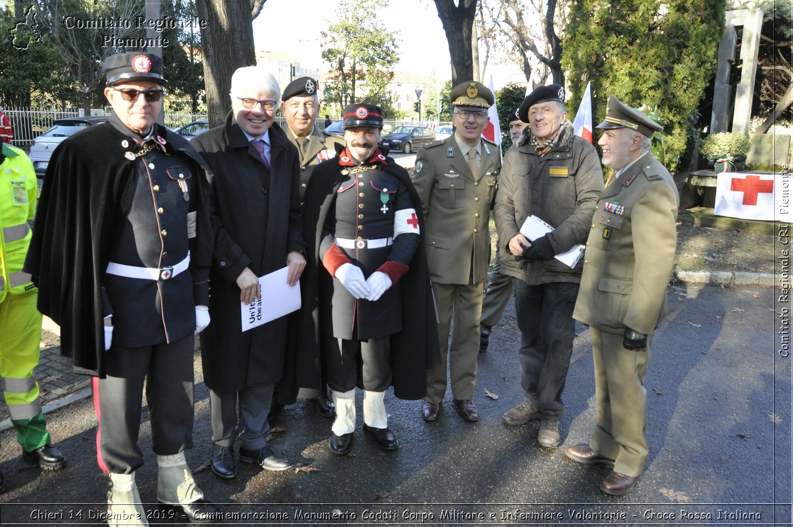 Chieri 14 Dicembre 2019 - Commemorazione Monumento Caduti Corpo Militare e Infermiere Volontarie - Croce Rossa Italiana