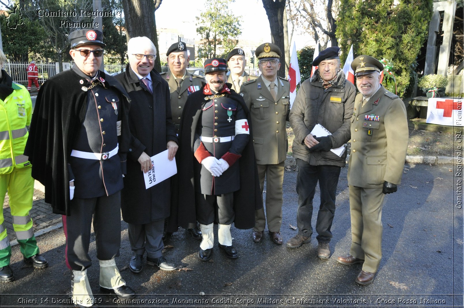 Chieri 14 Dicembre 2019 - Commemorazione Monumento Caduti Corpo Militare e Infermiere Volontarie - Croce Rossa Italiana