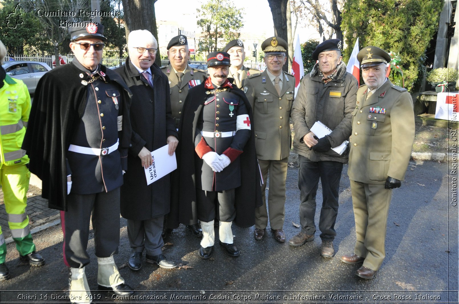 Chieri 14 Dicembre 2019 - Commemorazione Monumento Caduti Corpo Militare e Infermiere Volontarie - Croce Rossa Italiana