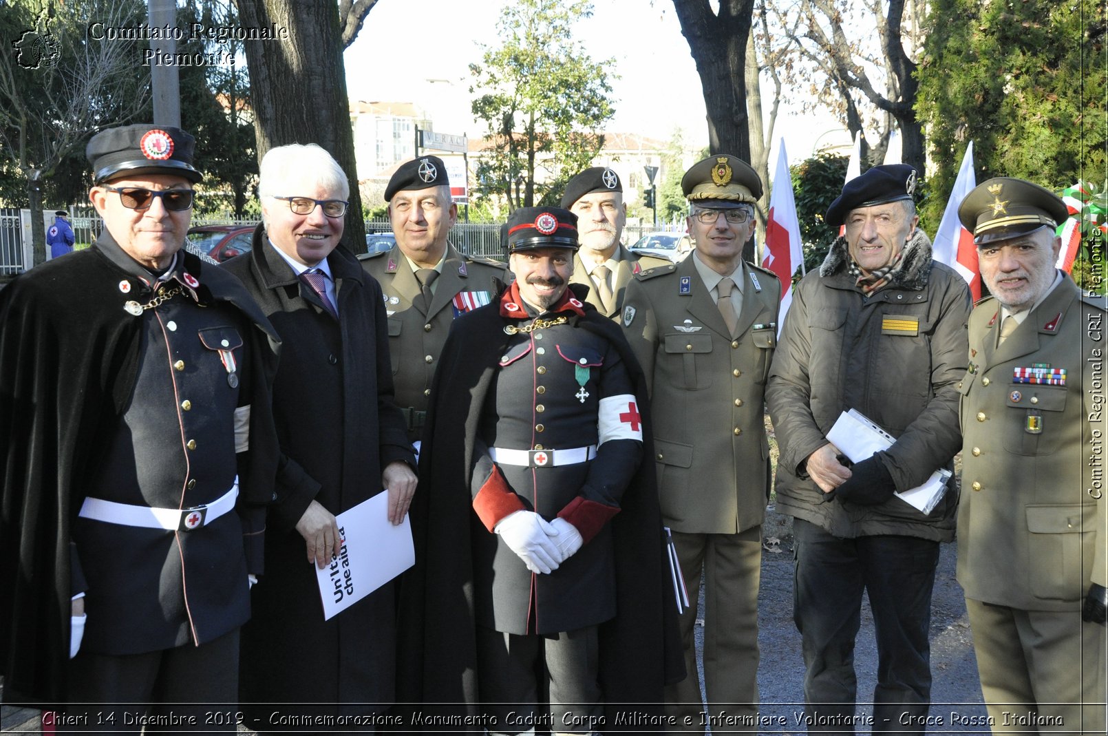 Chieri 14 Dicembre 2019 - Commemorazione Monumento Caduti Corpo Militare e Infermiere Volontarie - Croce Rossa Italiana