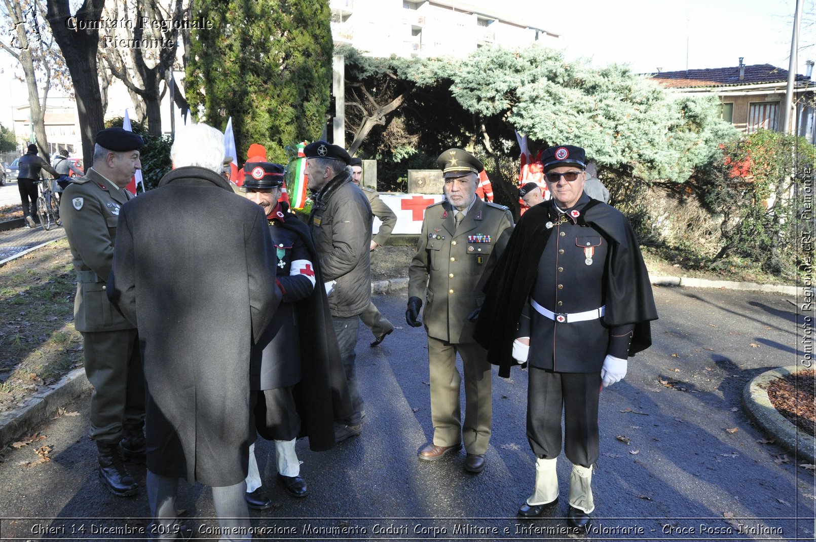 Chieri 14 Dicembre 2019 - Commemorazione Monumento Caduti Corpo Militare e Infermiere Volontarie - Croce Rossa Italiana