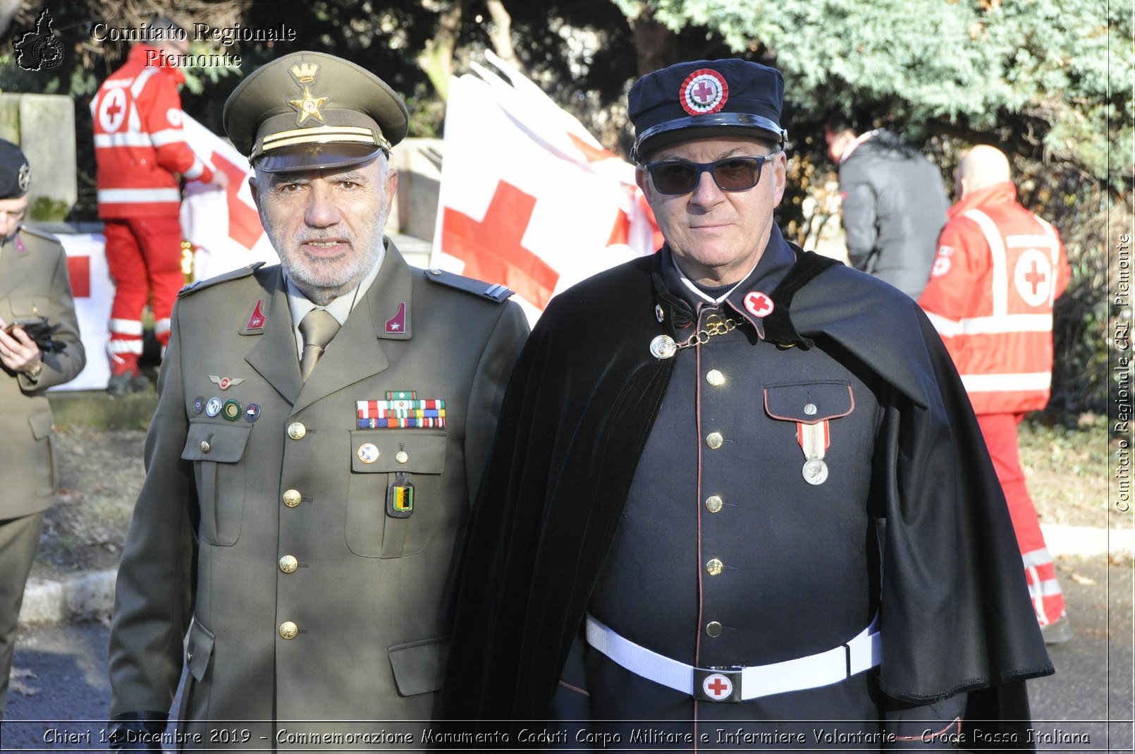 Chieri 14 Dicembre 2019 - Commemorazione Monumento Caduti Corpo Militare e Infermiere Volontarie - Croce Rossa Italiana