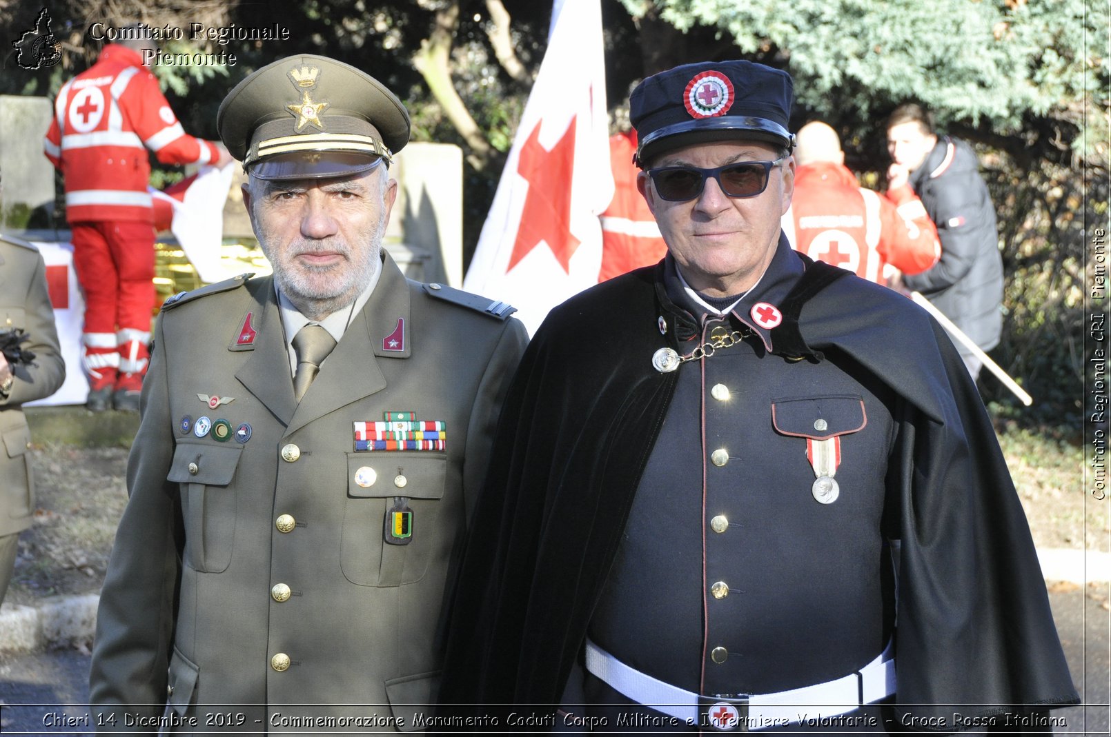 Chieri 14 Dicembre 2019 - Commemorazione Monumento Caduti Corpo Militare e Infermiere Volontarie - Croce Rossa Italiana