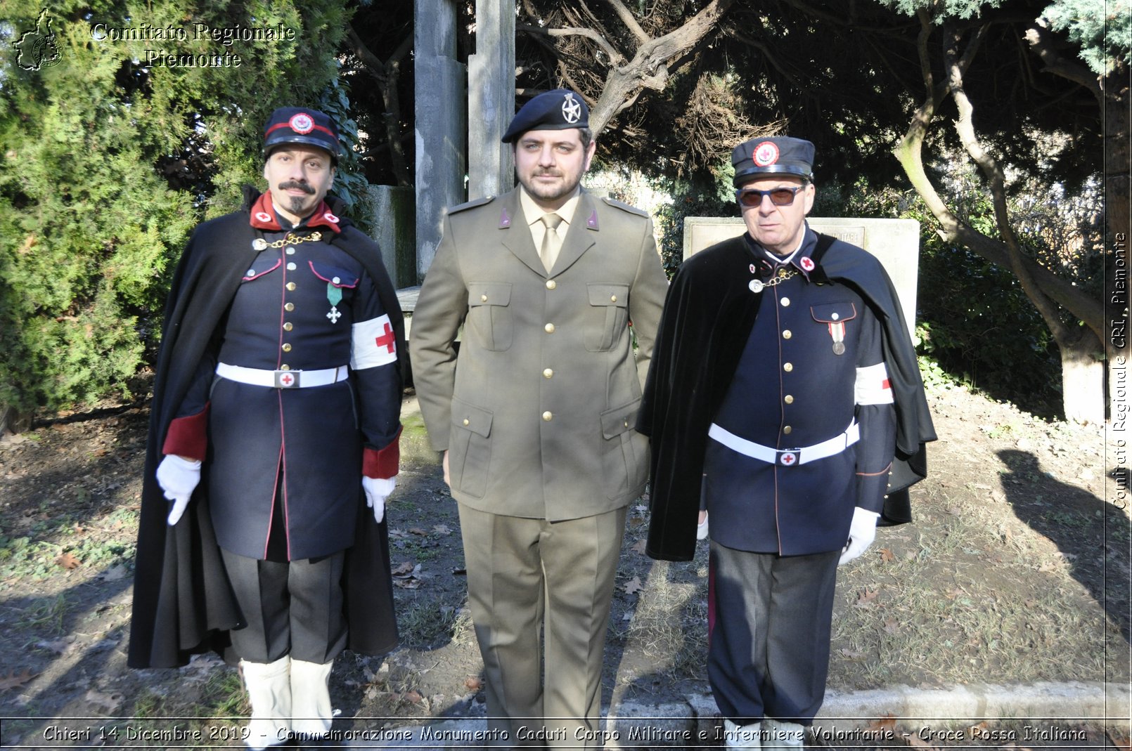 Chieri 14 Dicembre 2019 - Commemorazione Monumento Caduti Corpo Militare e Infermiere Volontarie - Croce Rossa Italiana